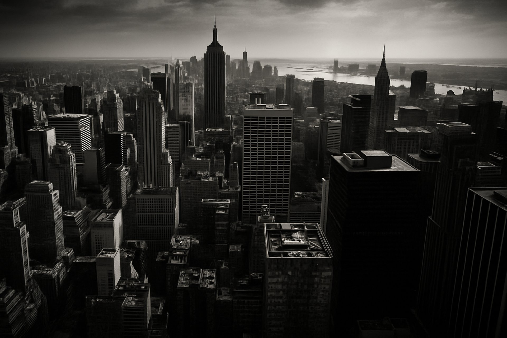 aerial photo of buildings