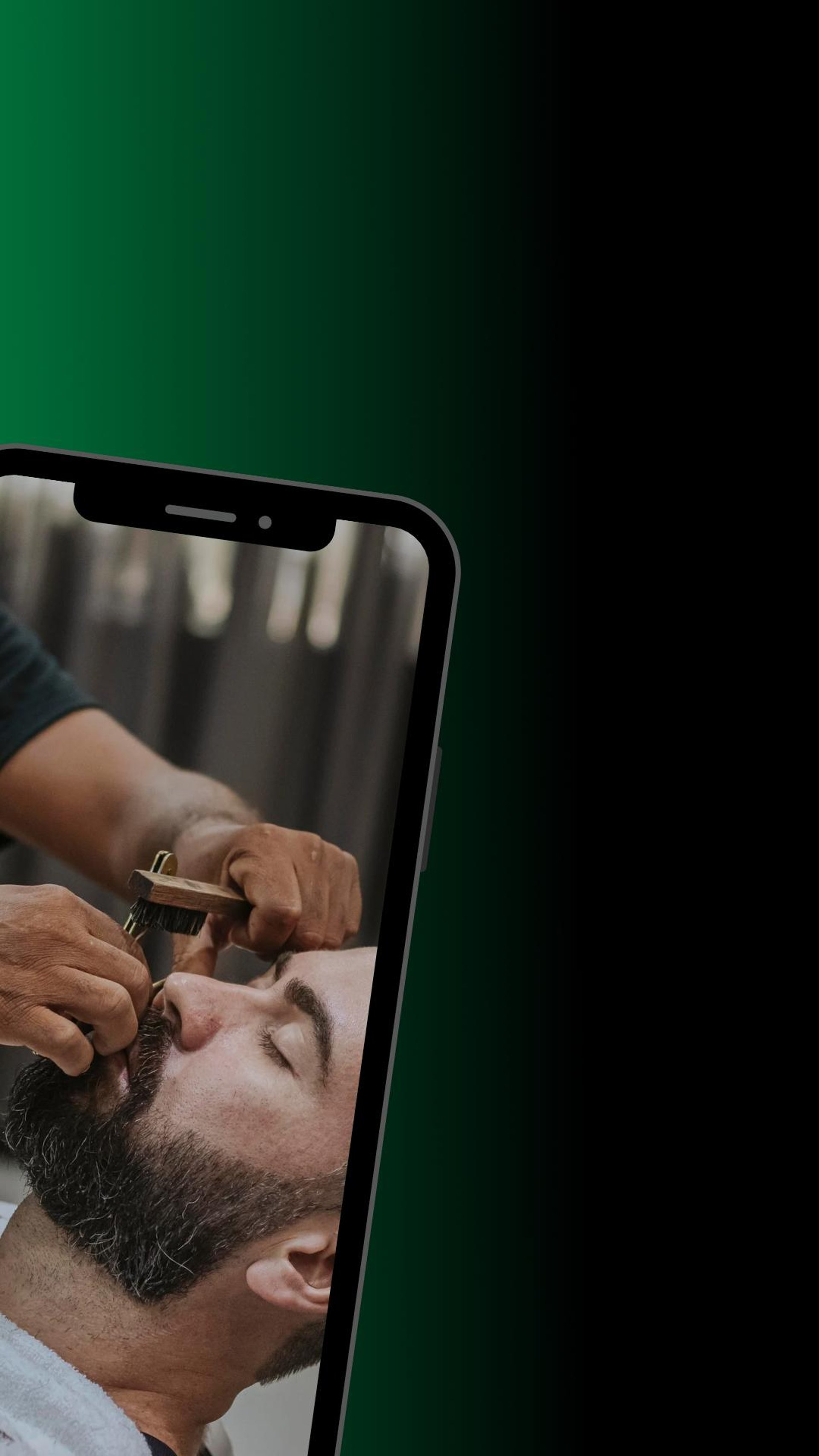 a man with a beard and a hair clipper on his head