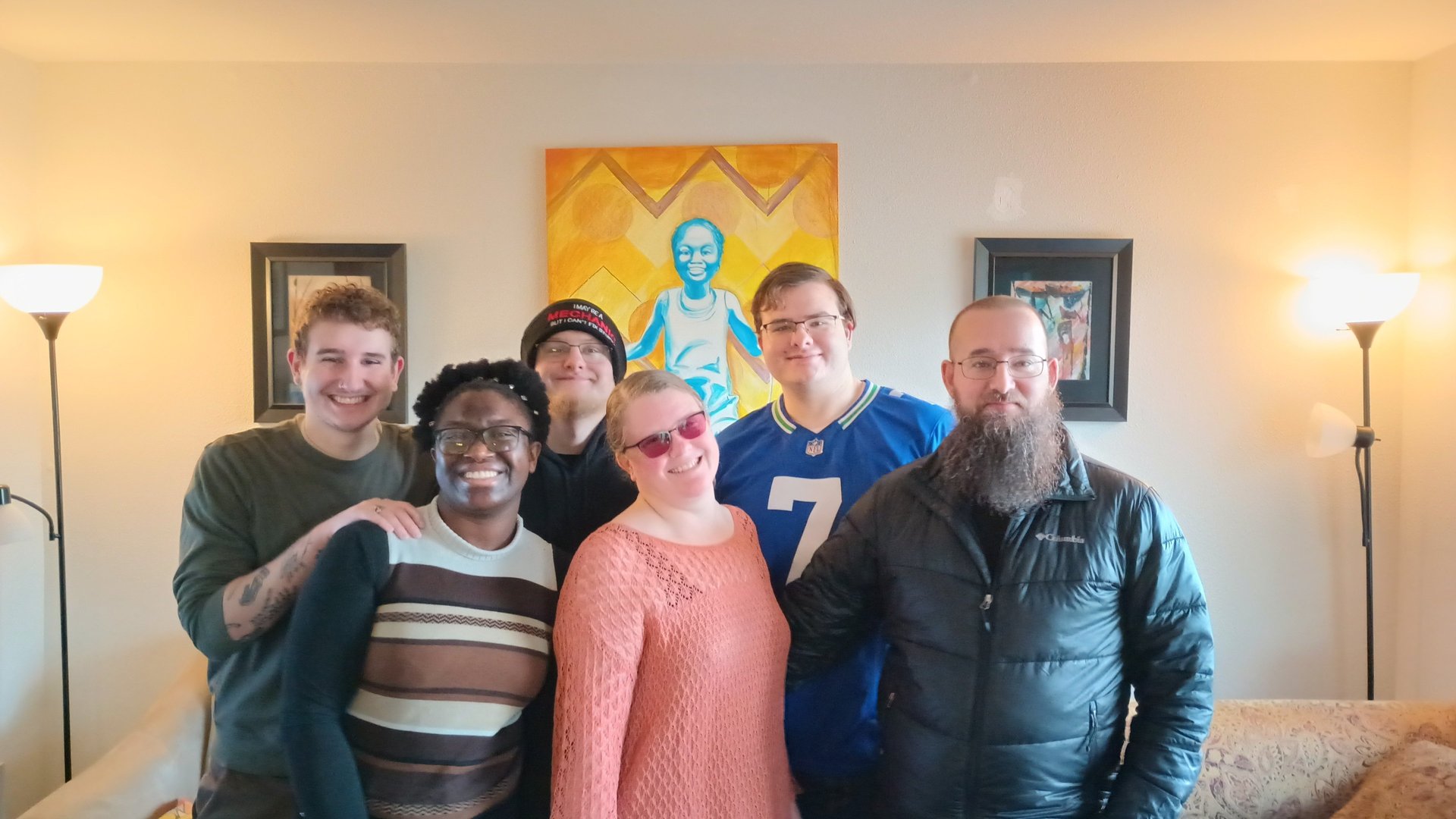 black blue and yellow textile