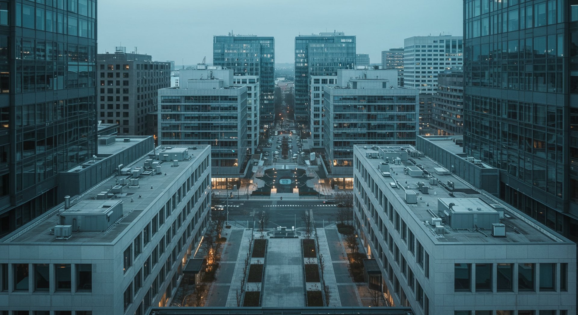 landscape photography of buildings