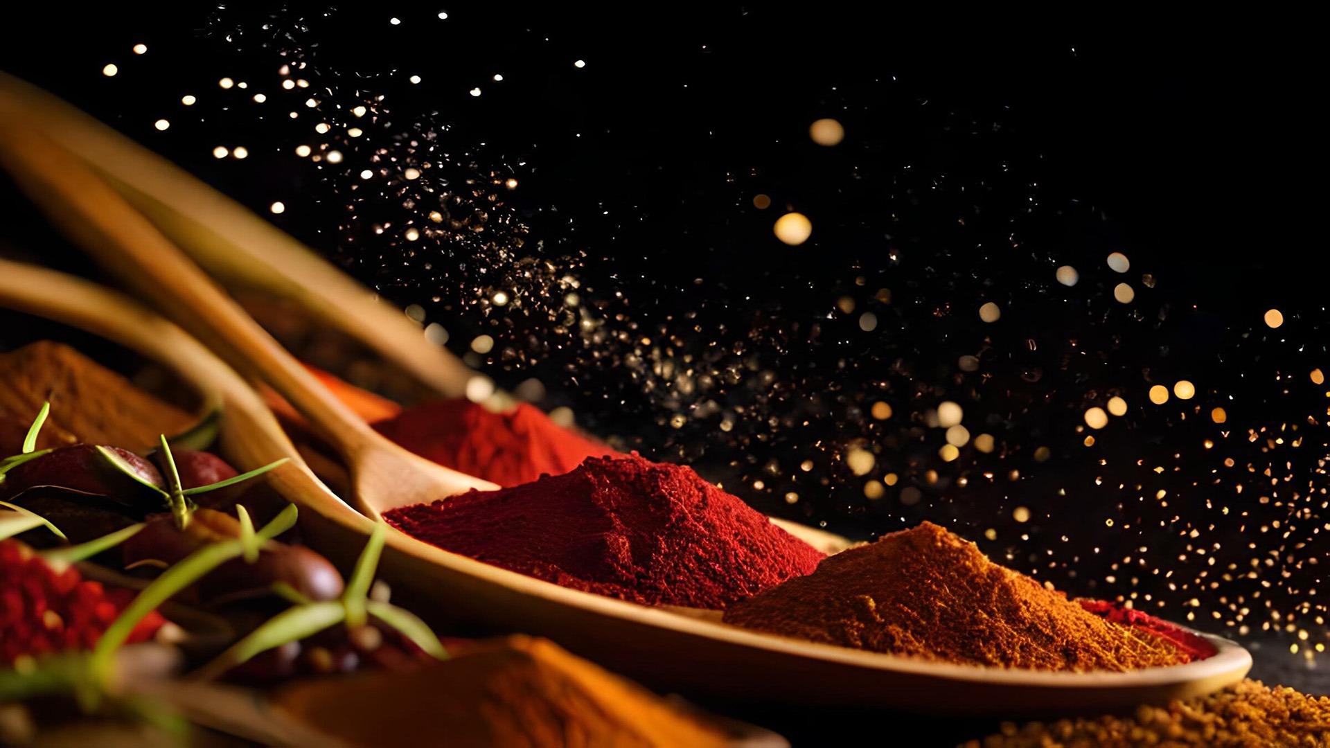 a table topped with different types of spices