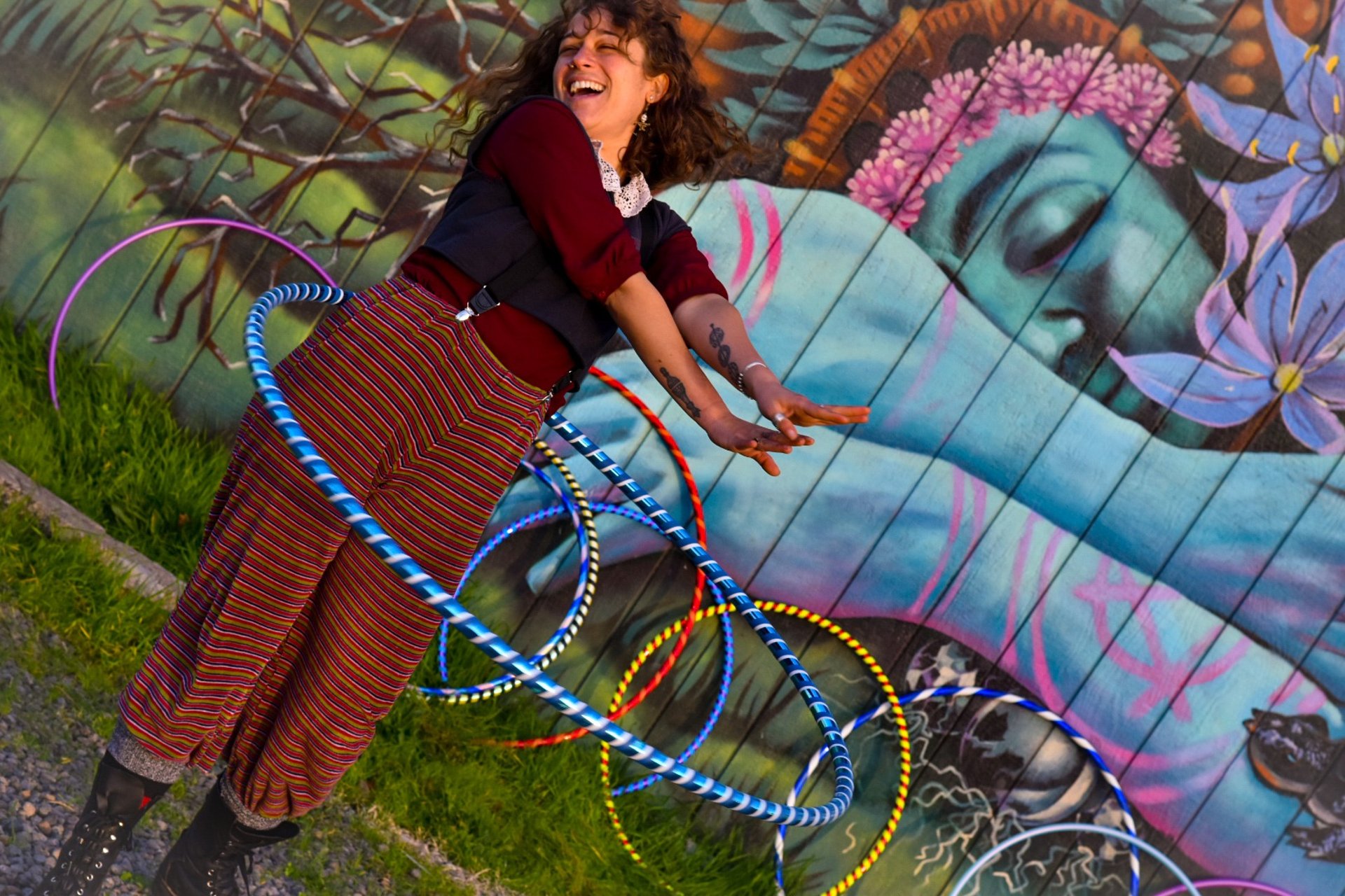 person wearing grey knit sweater