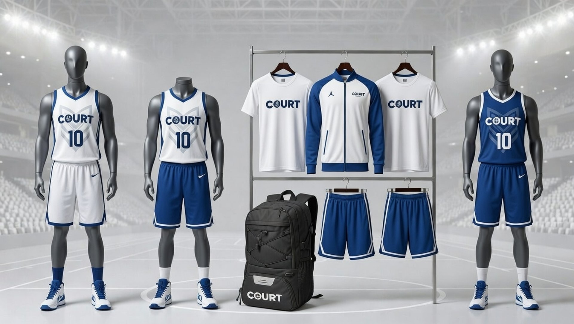 an abstract photo of a curved building with a blue sky in the background