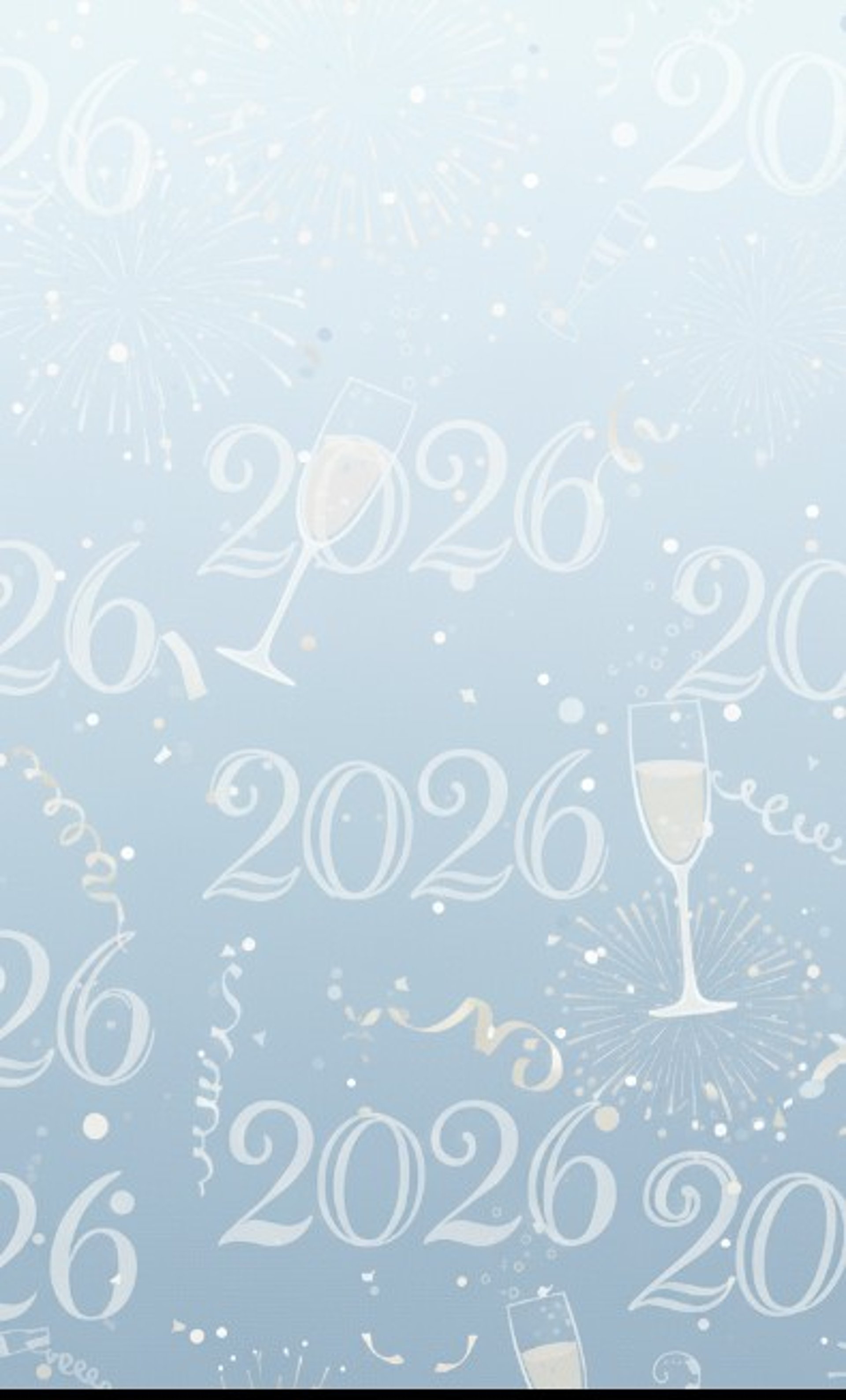 Light blue seasonal background for January 2026 corporate catering specials and kickoff events.