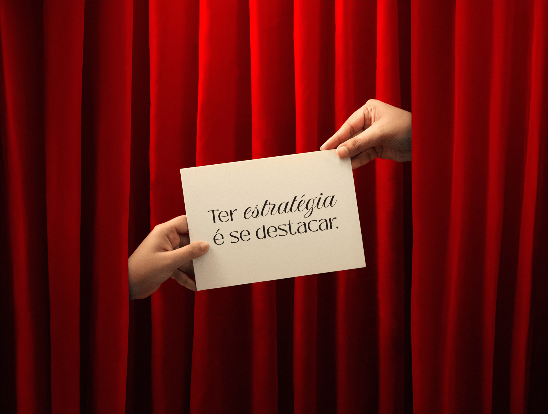 a red curtain with a black background