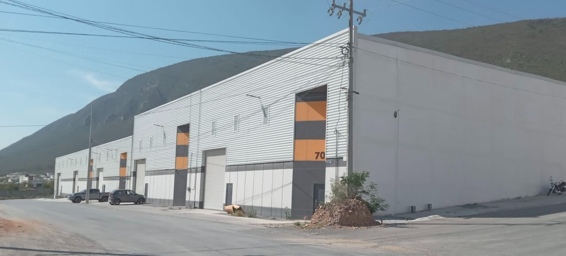 aerial photo of gray metal parts