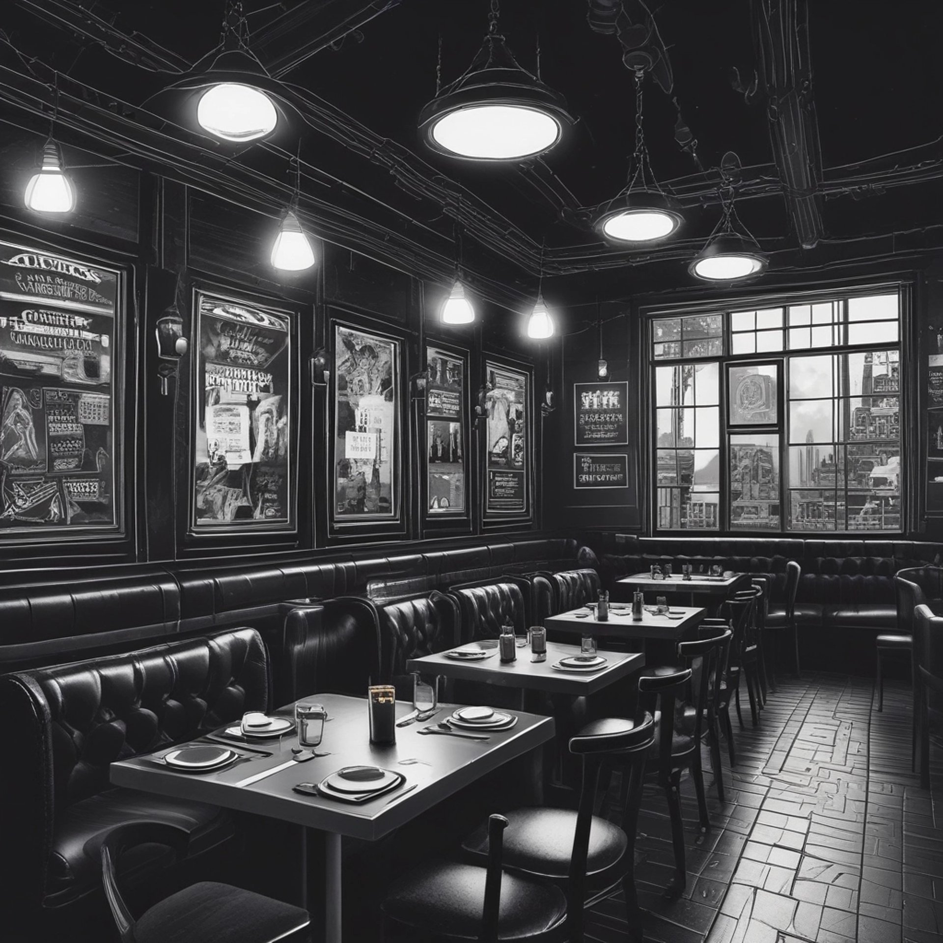a hallway with red walls