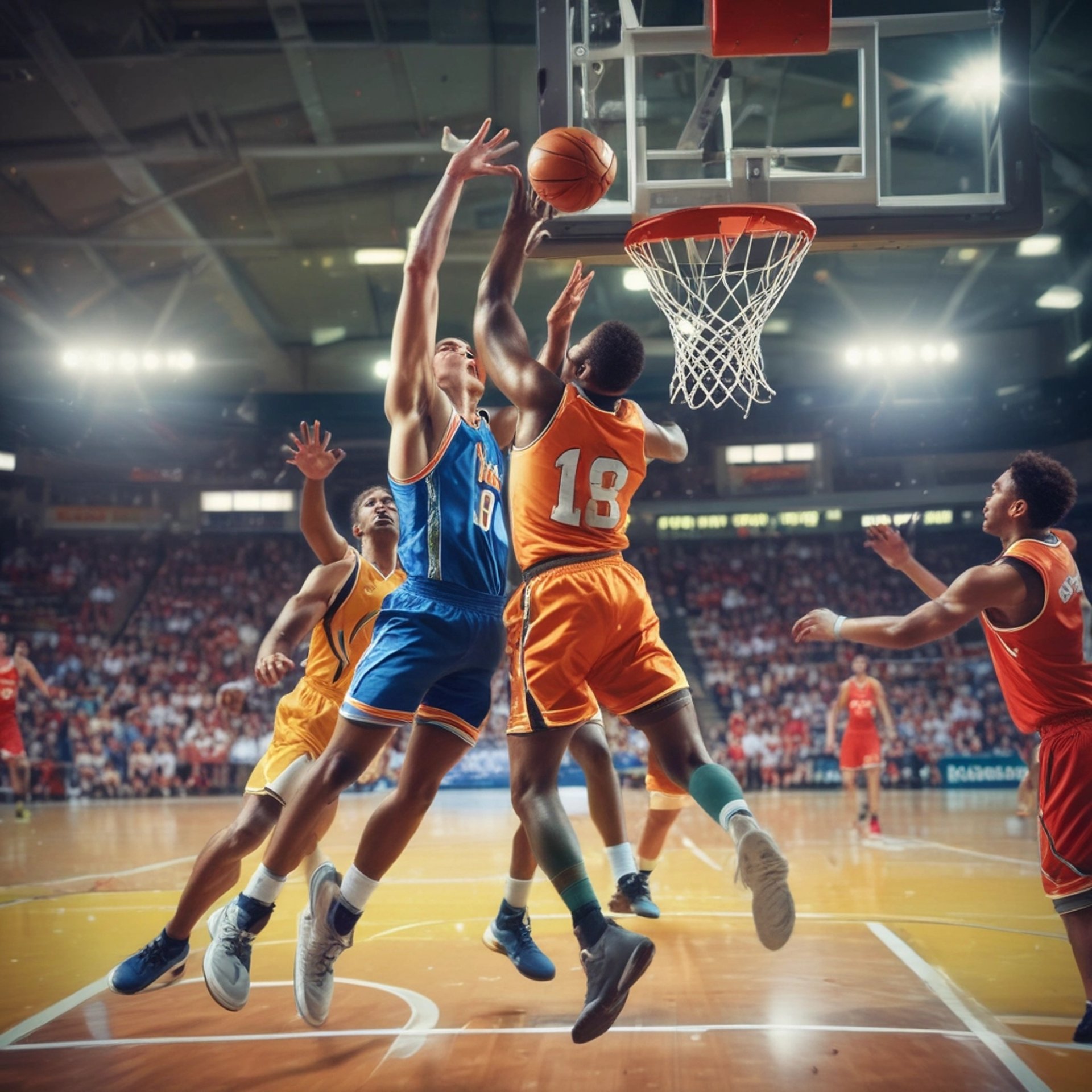 red and white abstract painting