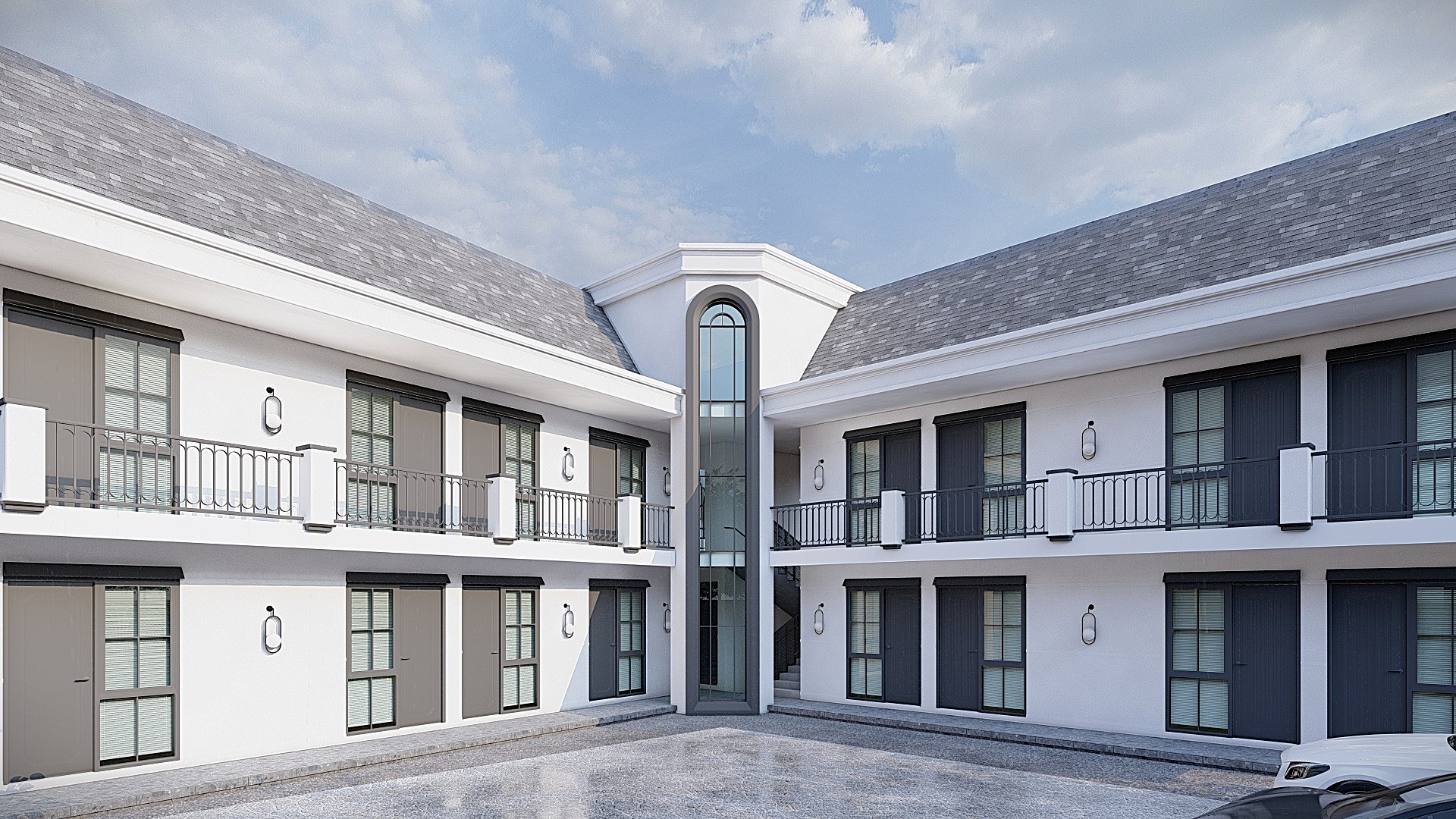 black and brown leather padded tub sofa