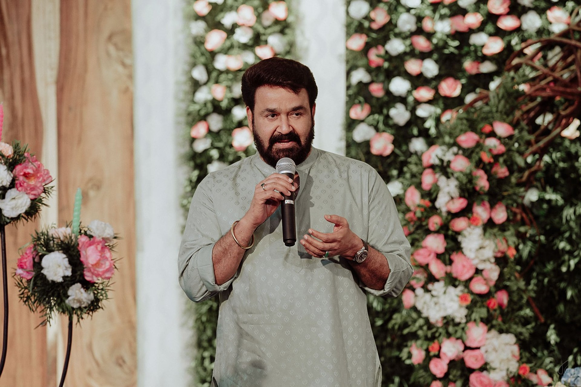 A beautiful wedding table decorated with flowers.