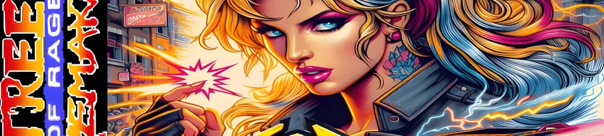 SoRR woman with a gun, Electra with electric sparks
