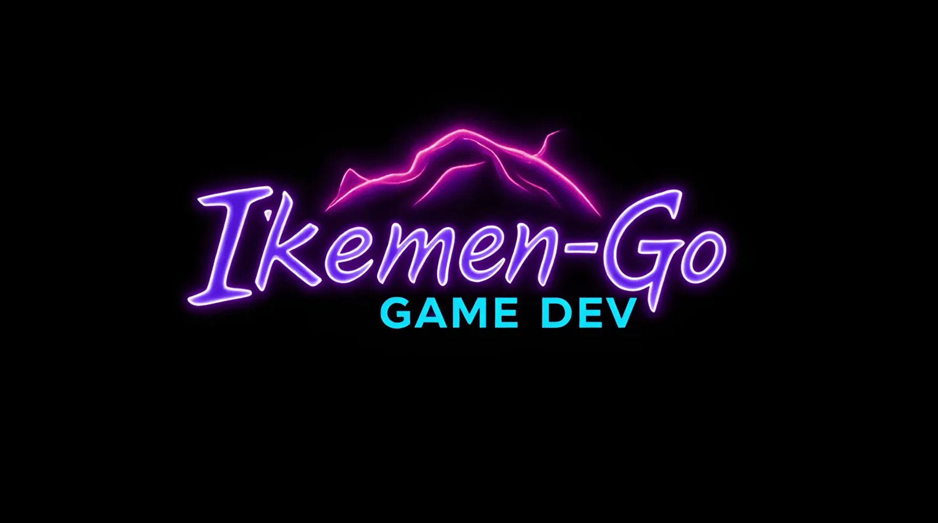 a neon style logo with title Ikemen-Go and subtitle Game Dev