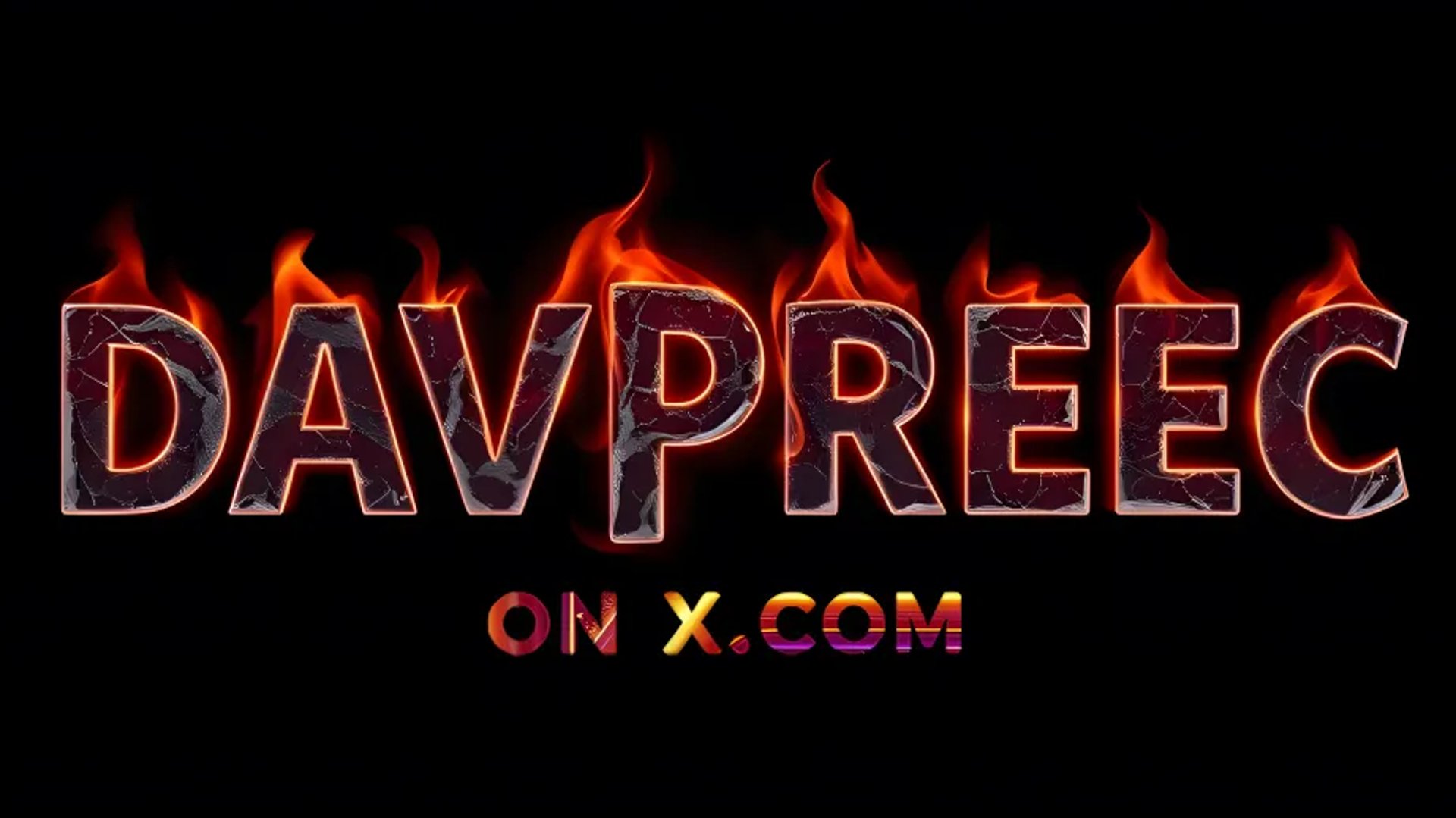a fire logo for the brand davprec on x.com