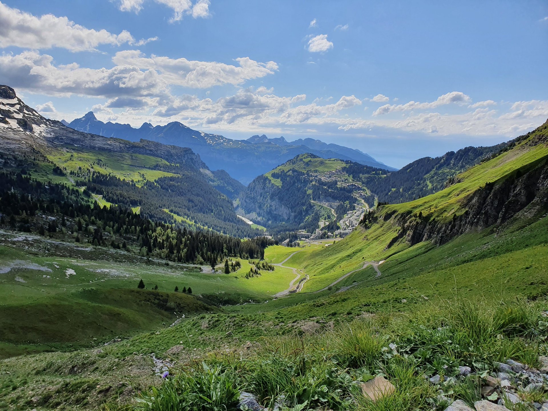Fantastic view over the mountains
