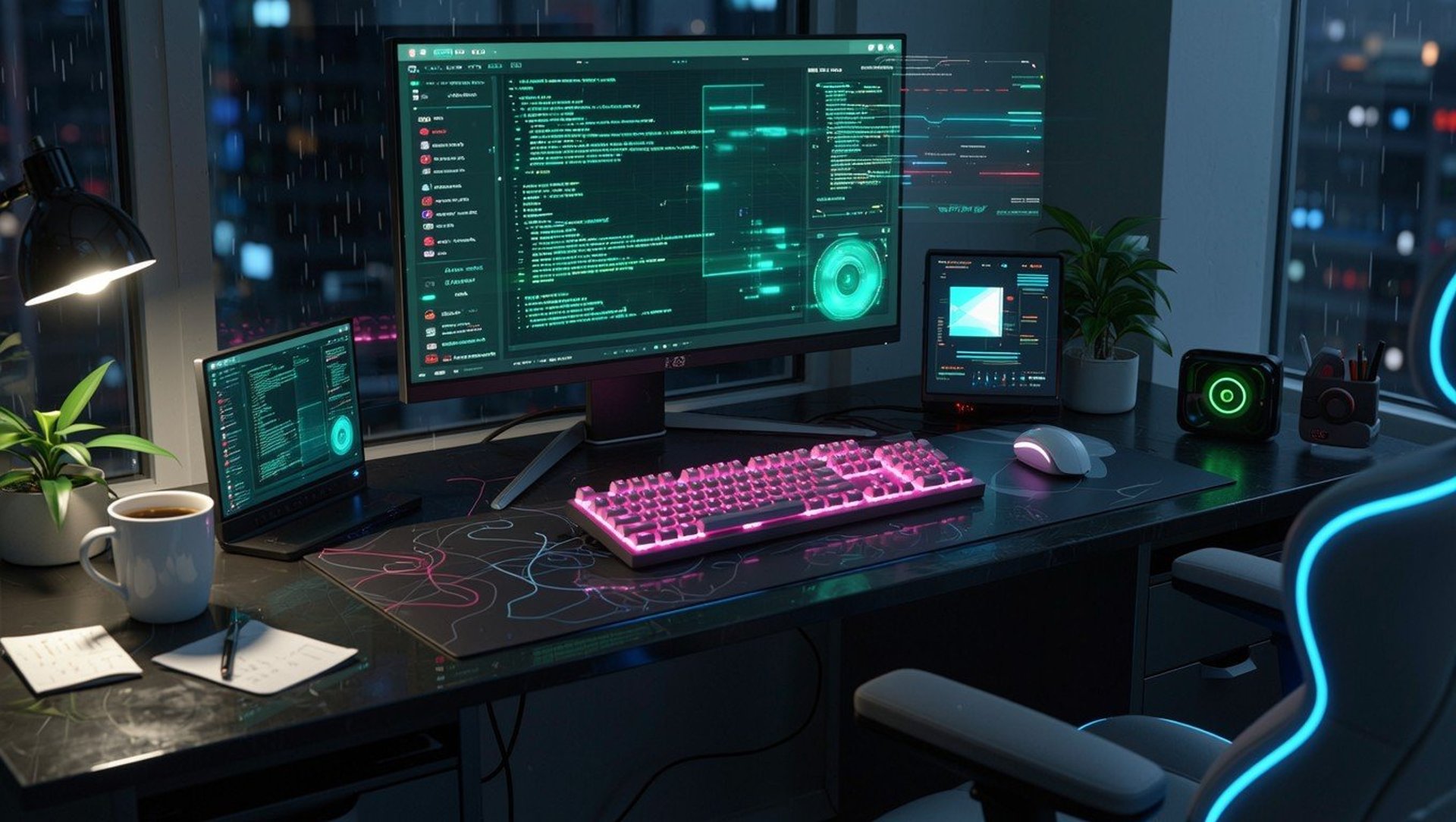 gray computer monitor