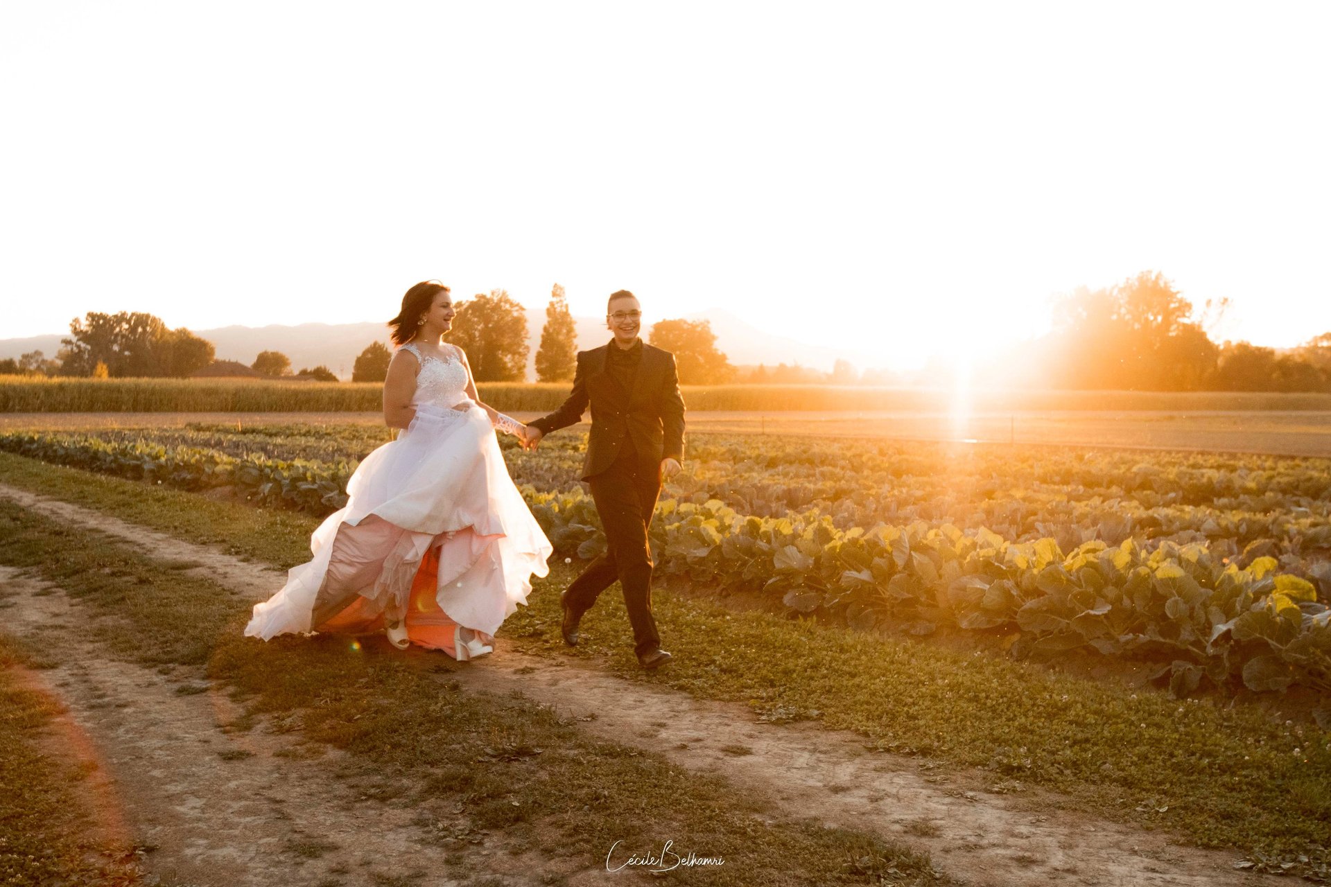 woman holding dried flower