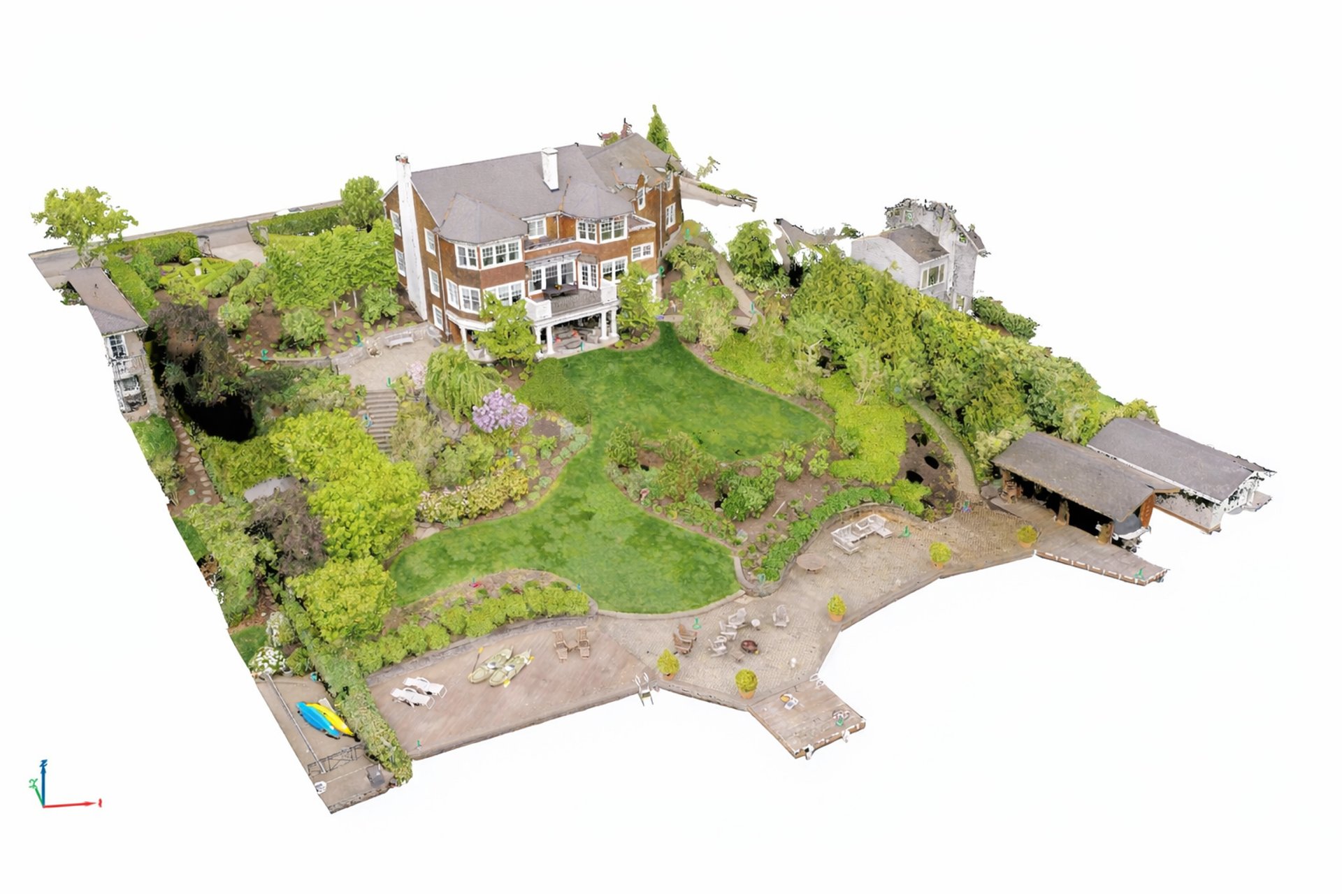 an abstract photo of a curved building with a blue sky in the background