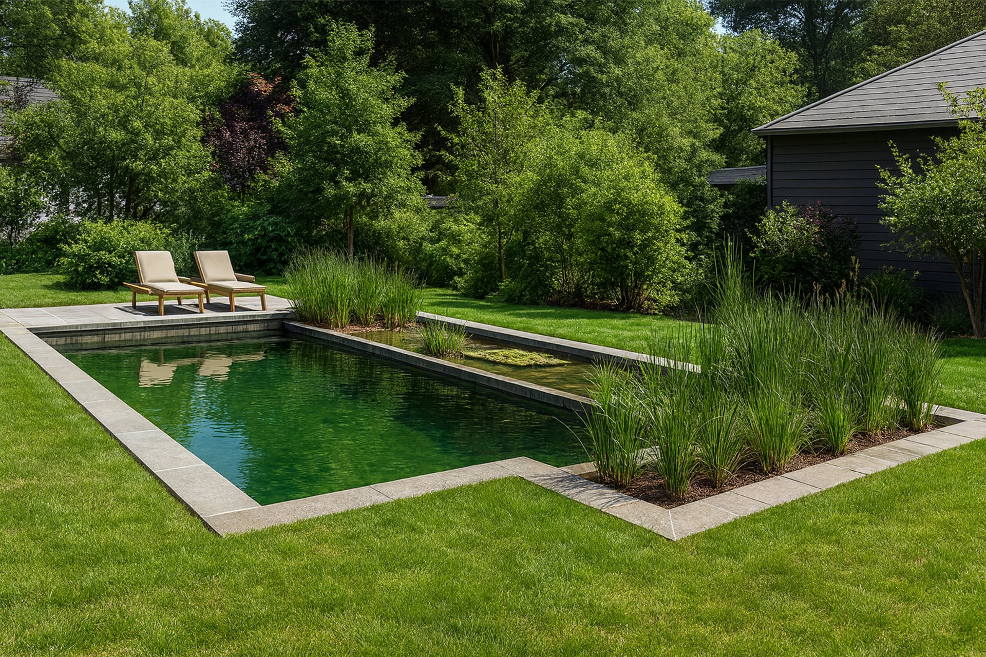 an abstract photo of a curved building with a blue sky in the background