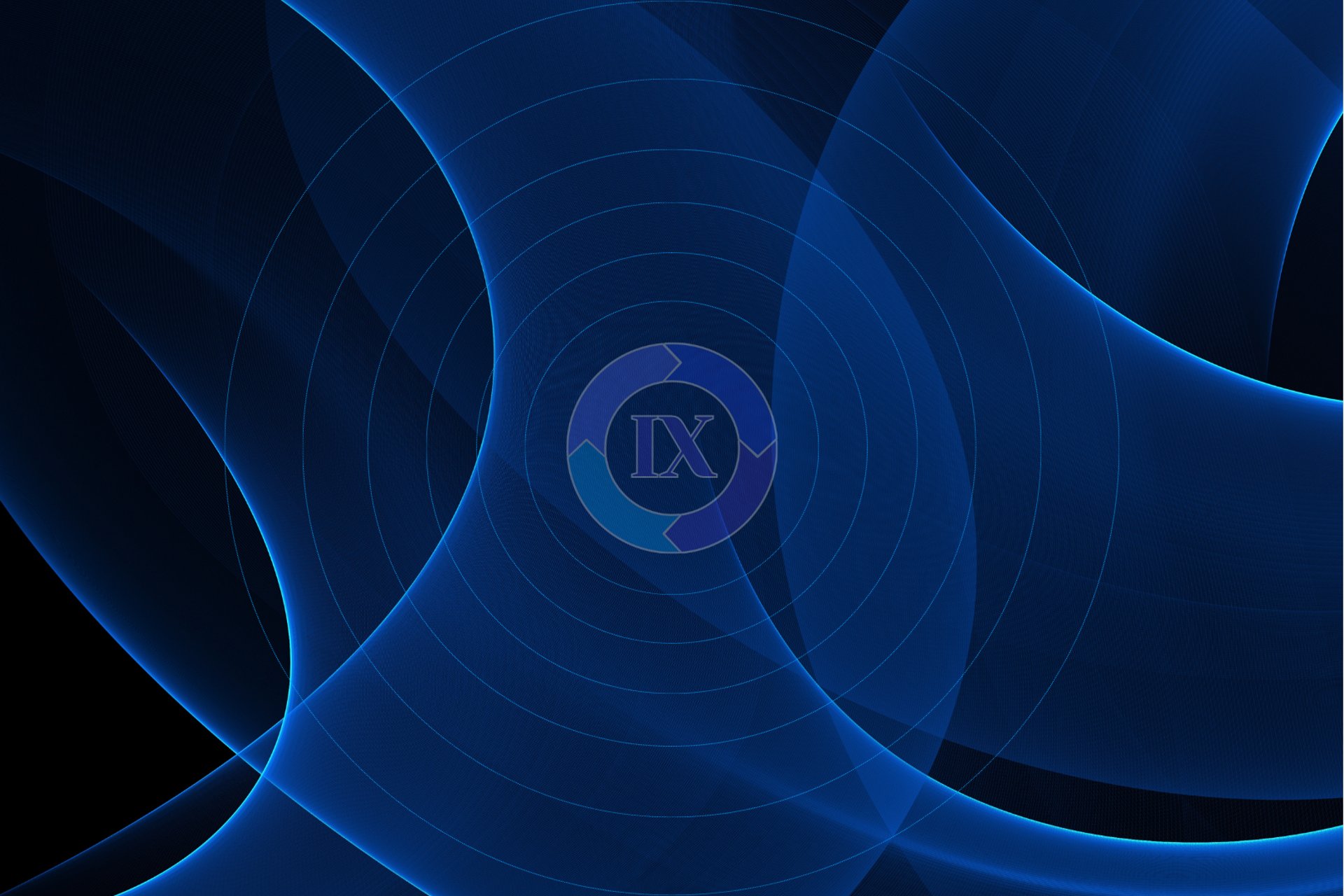 Abstract blue technology wave background representing integrated service execution.