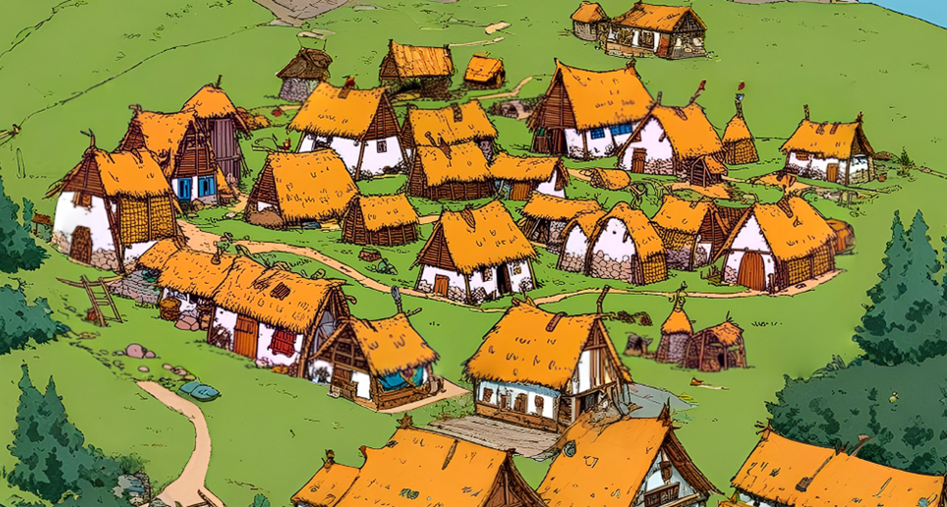 green grass field and houses during daytime