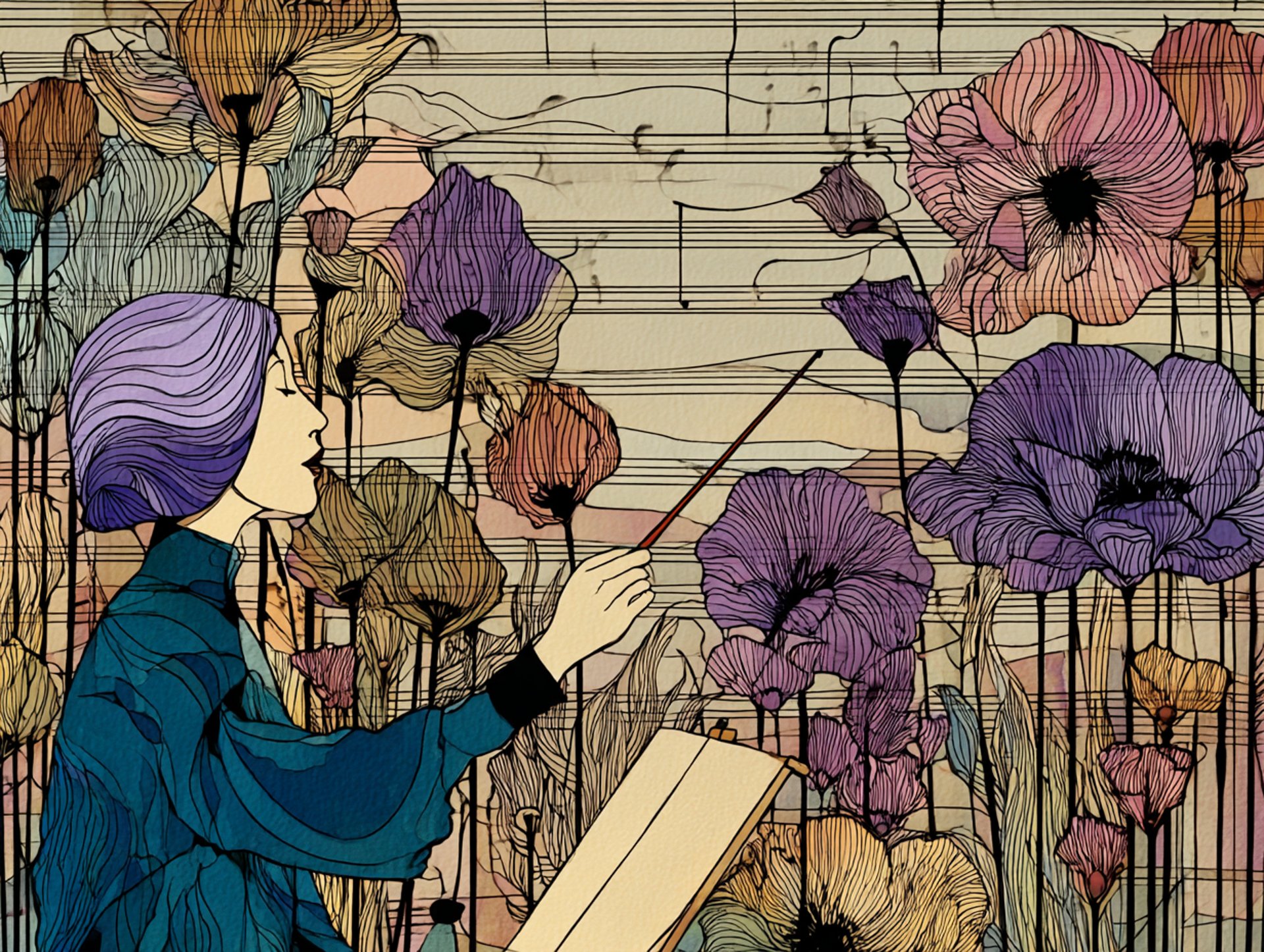 a close up of a black and brown abstract painting