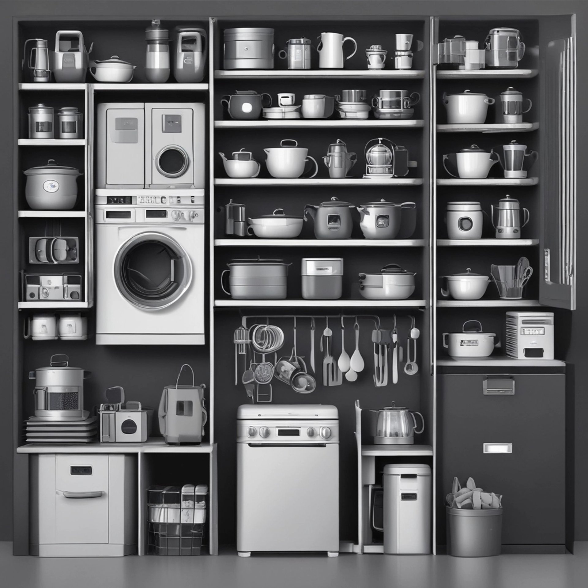 an abstract photo of a curved building with a blue sky in the background