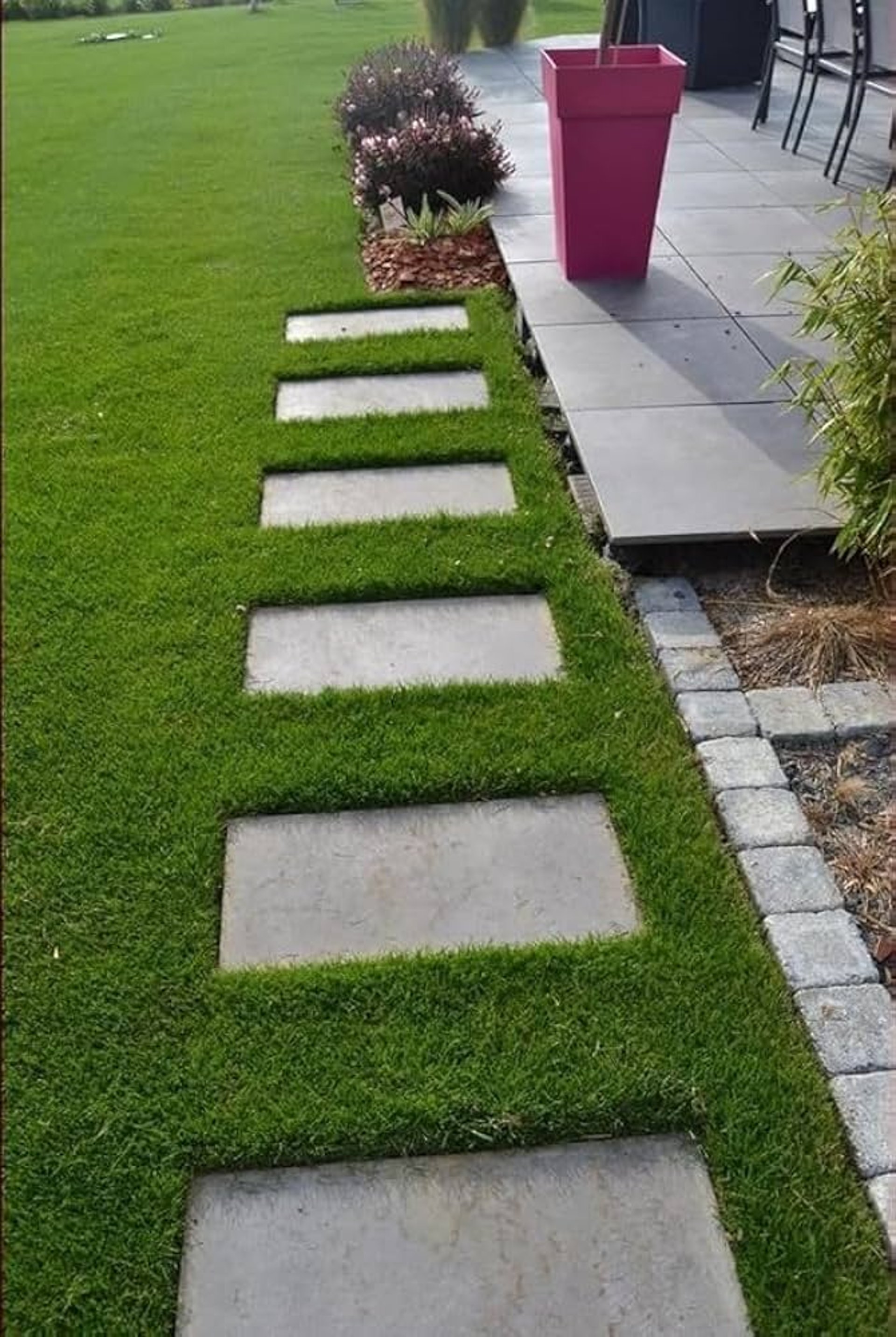 A lush ,durable and High-traffic Bermuda grass lawn at Commercial Place in Bangalore