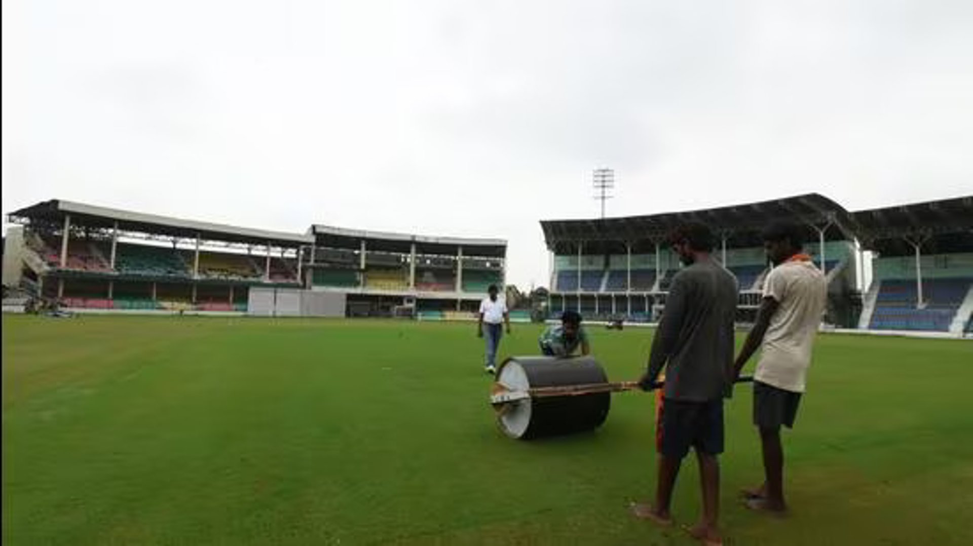 Cricket Ground with High-traffic Premium Bermuda Grass  by FM Landscaping, sports fiendly in Bangalore