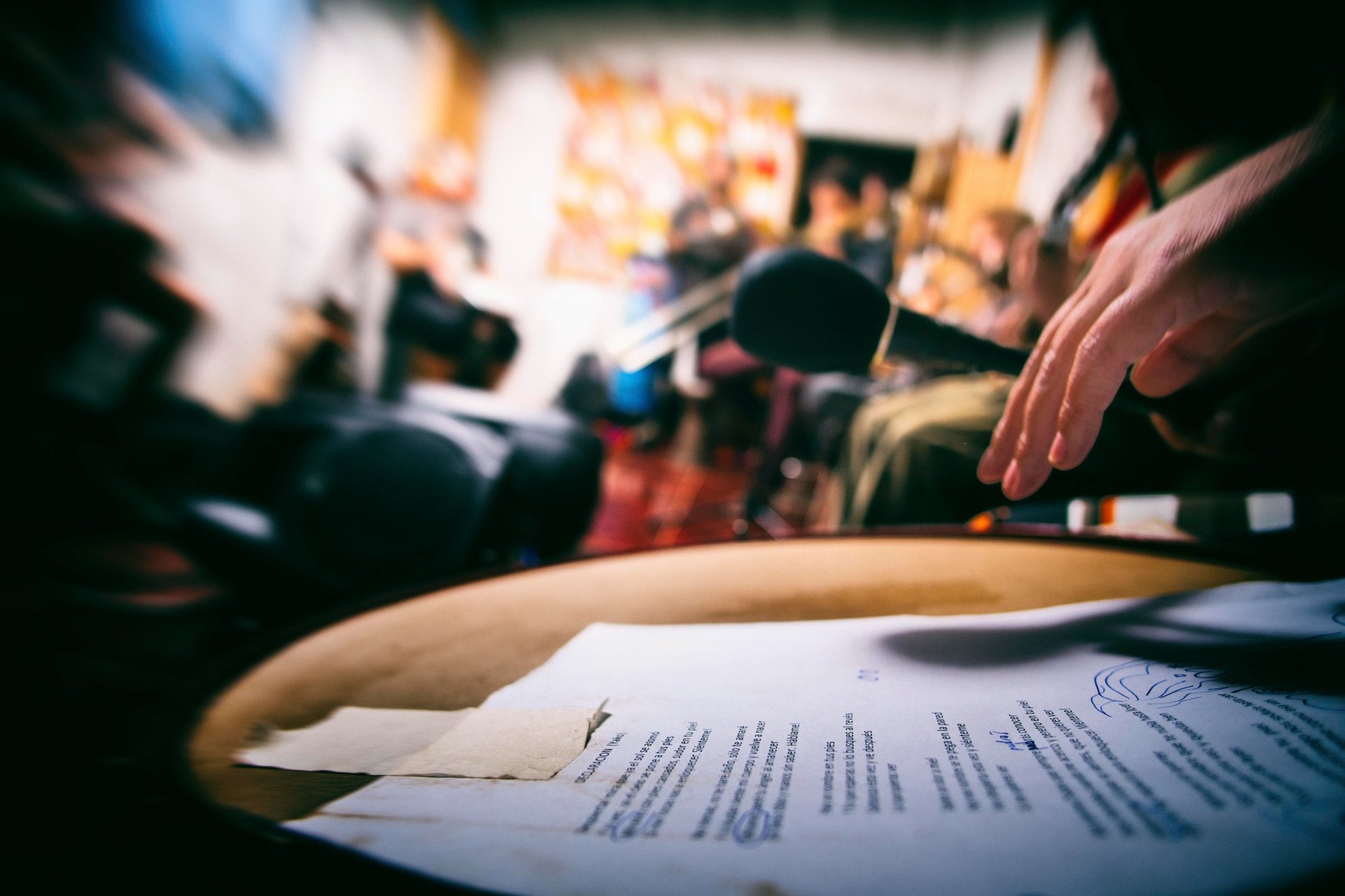 black blue and yellow textile