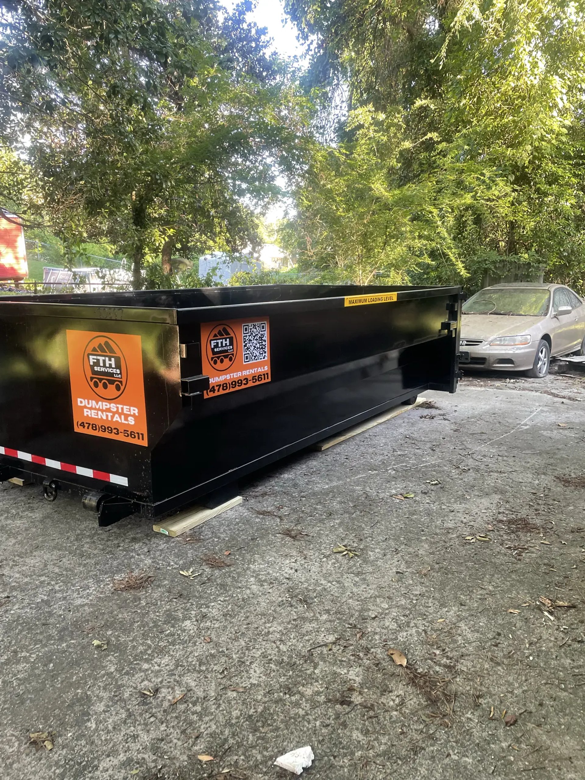 Griffin GA roll‑off dumpster ready for delivery
