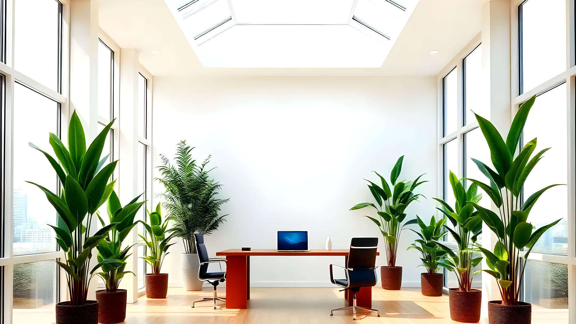 an abstract photo of a curved building with a blue sky in the background