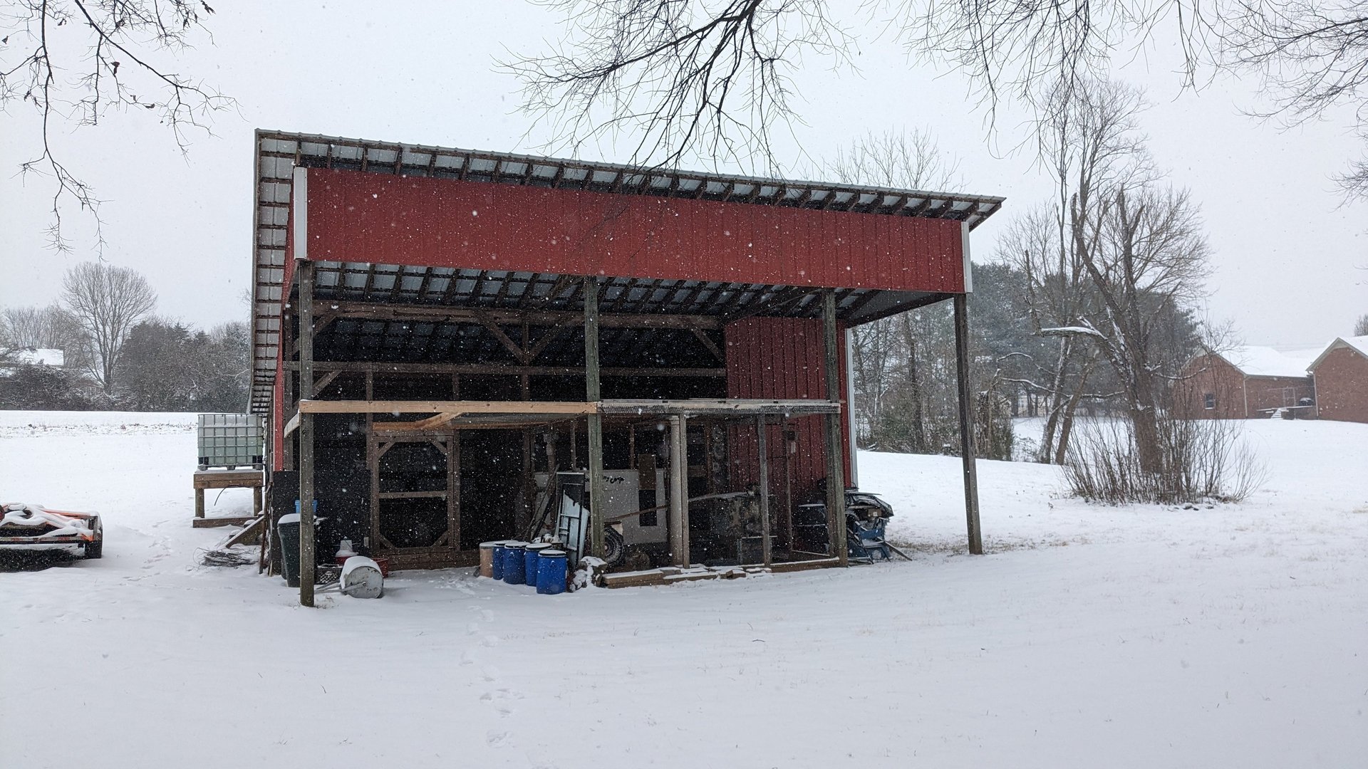 BIG Feathers Farm in the Winter