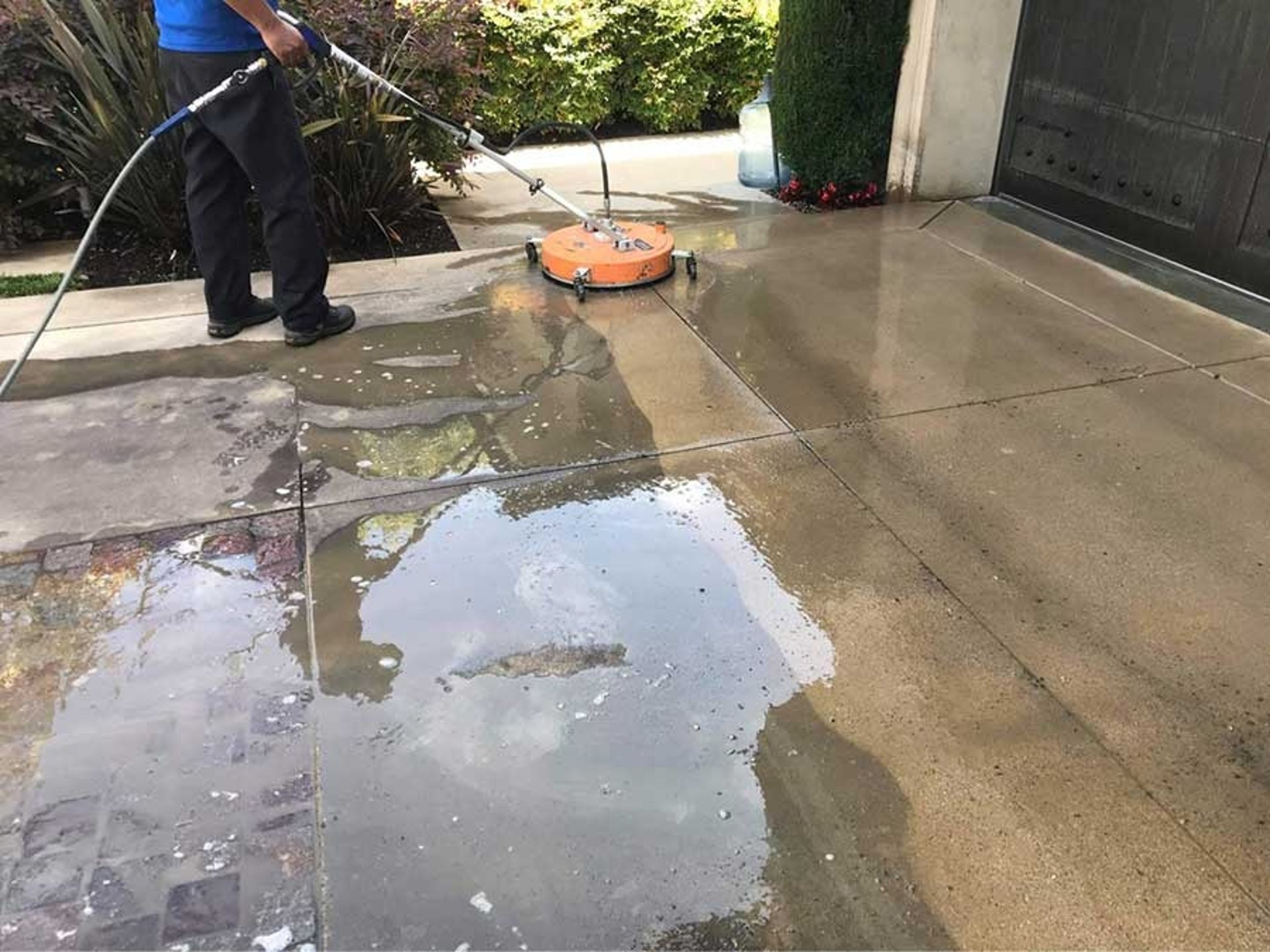 Driveway, Walkway, and Patio Cleaning Performed Professionally from Badger Pro Wash
