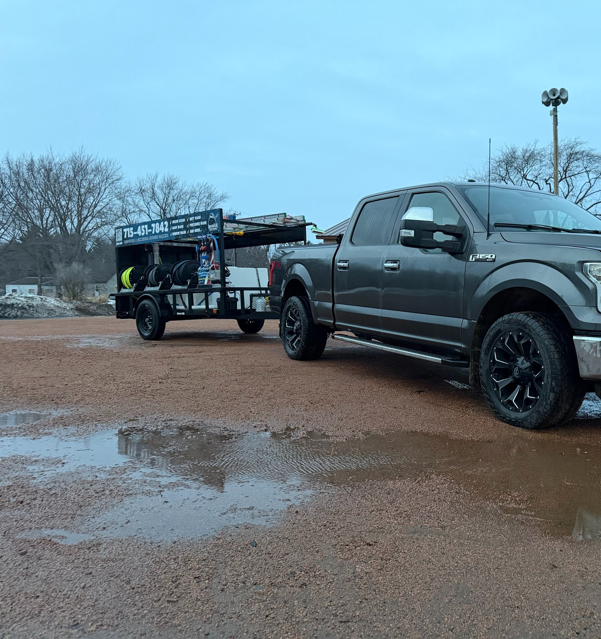 Badger Pro Wash service vehicle ready for residential cleaning jobs