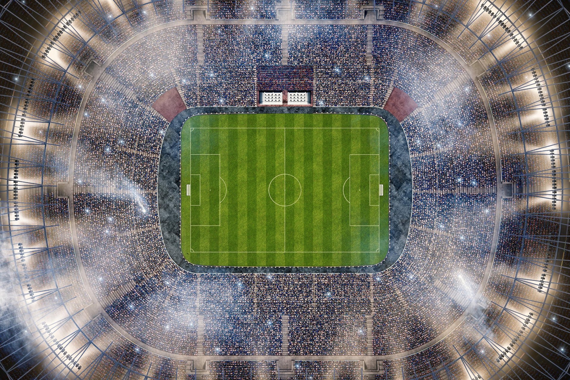 green sports court illustration