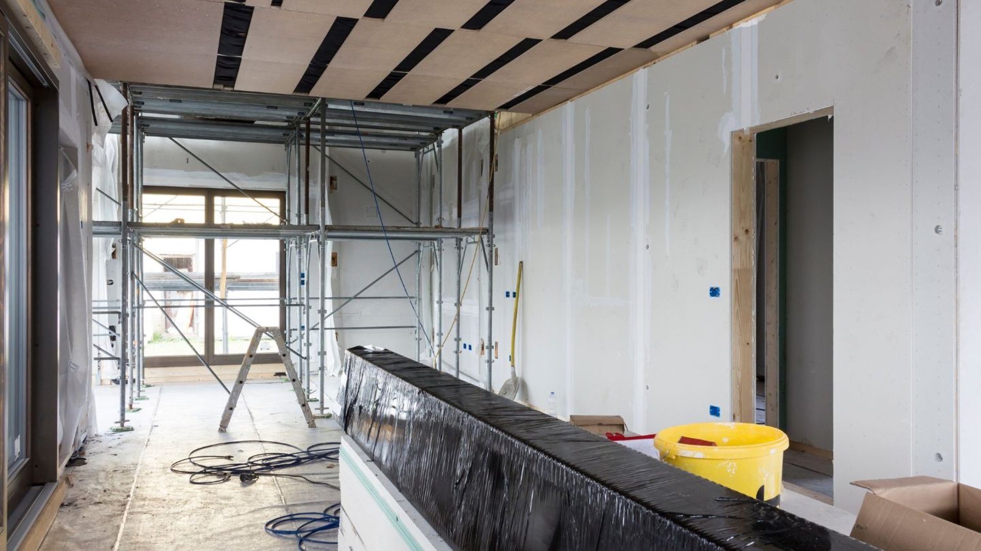 black blue and yellow textile