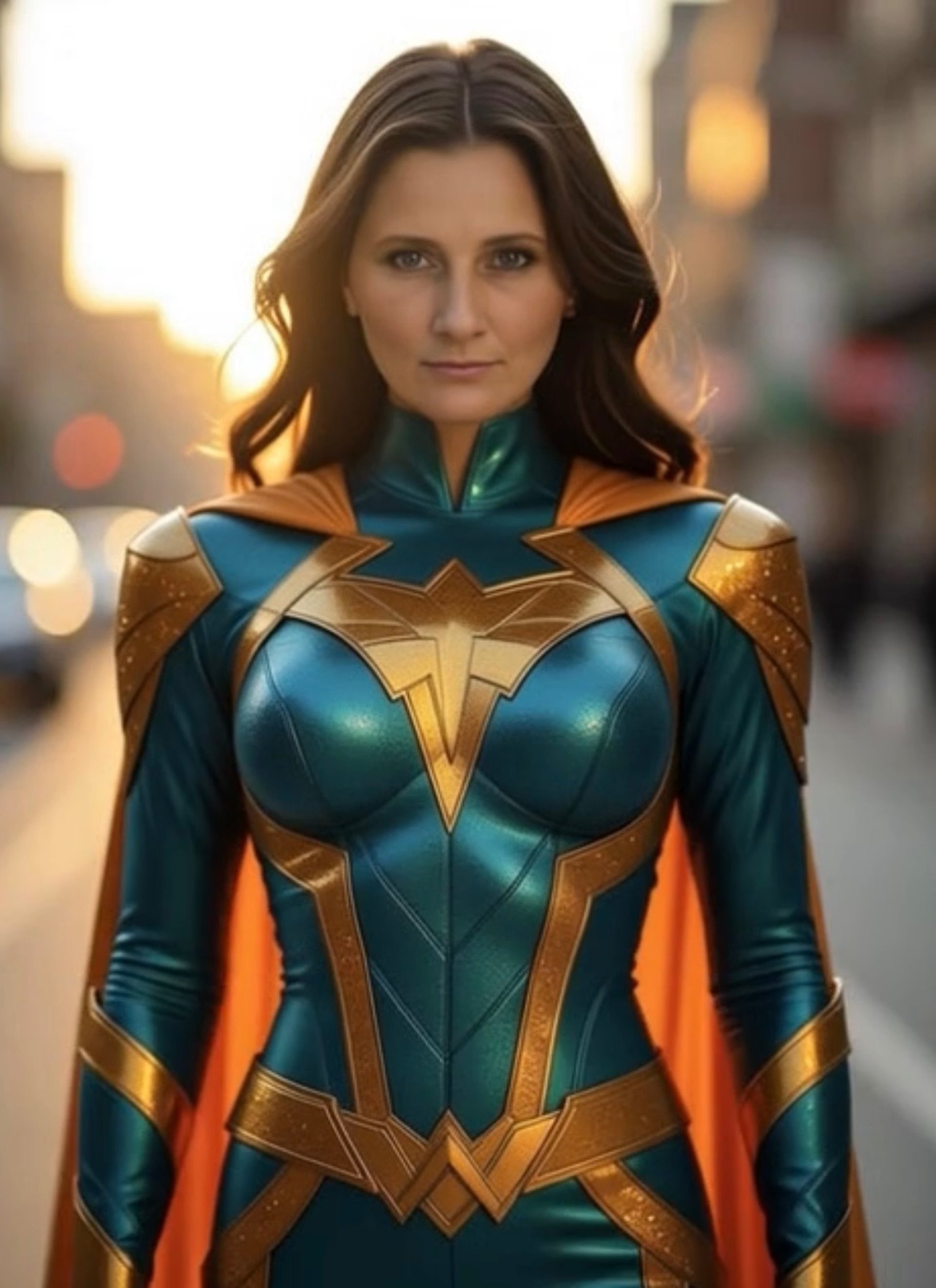 April Nicole in her hero costume