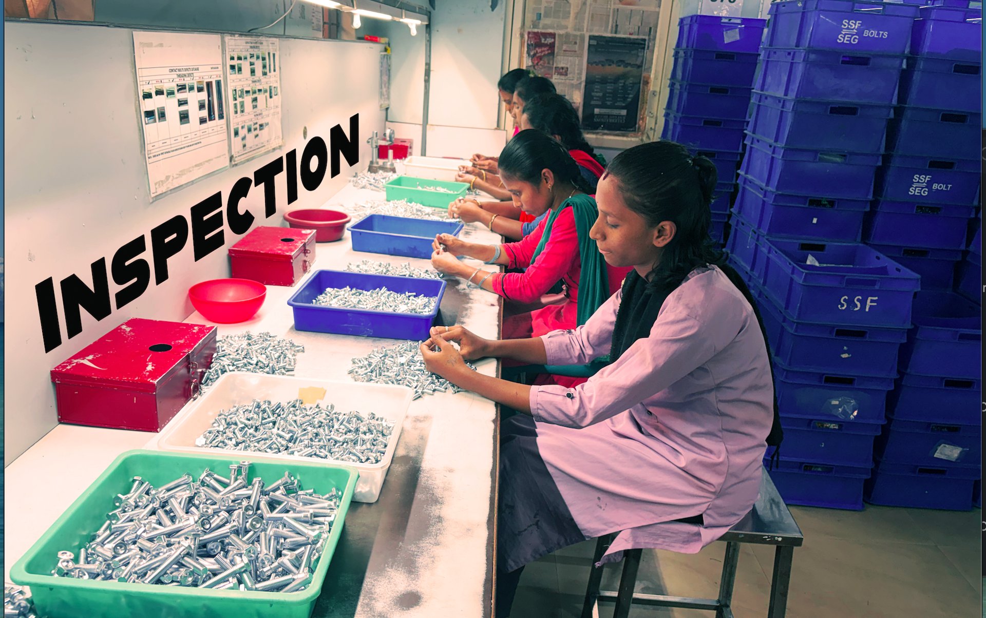 SS Fasteners - Inspection Room