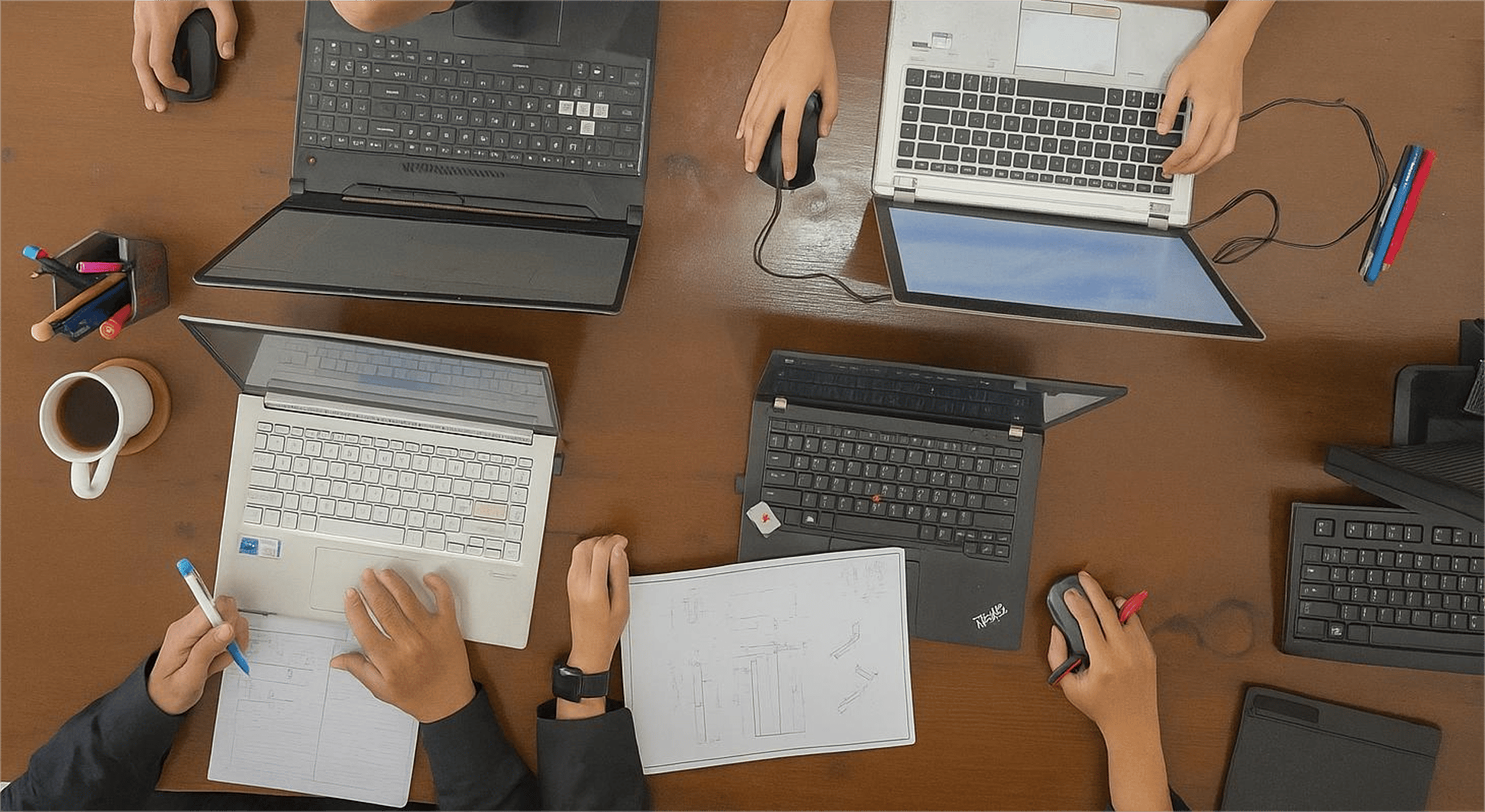 red and green flower petals on brown paper bag