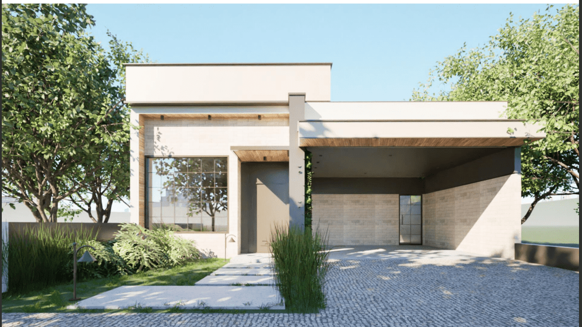 an abstract photo of a curved building with a blue sky in the background