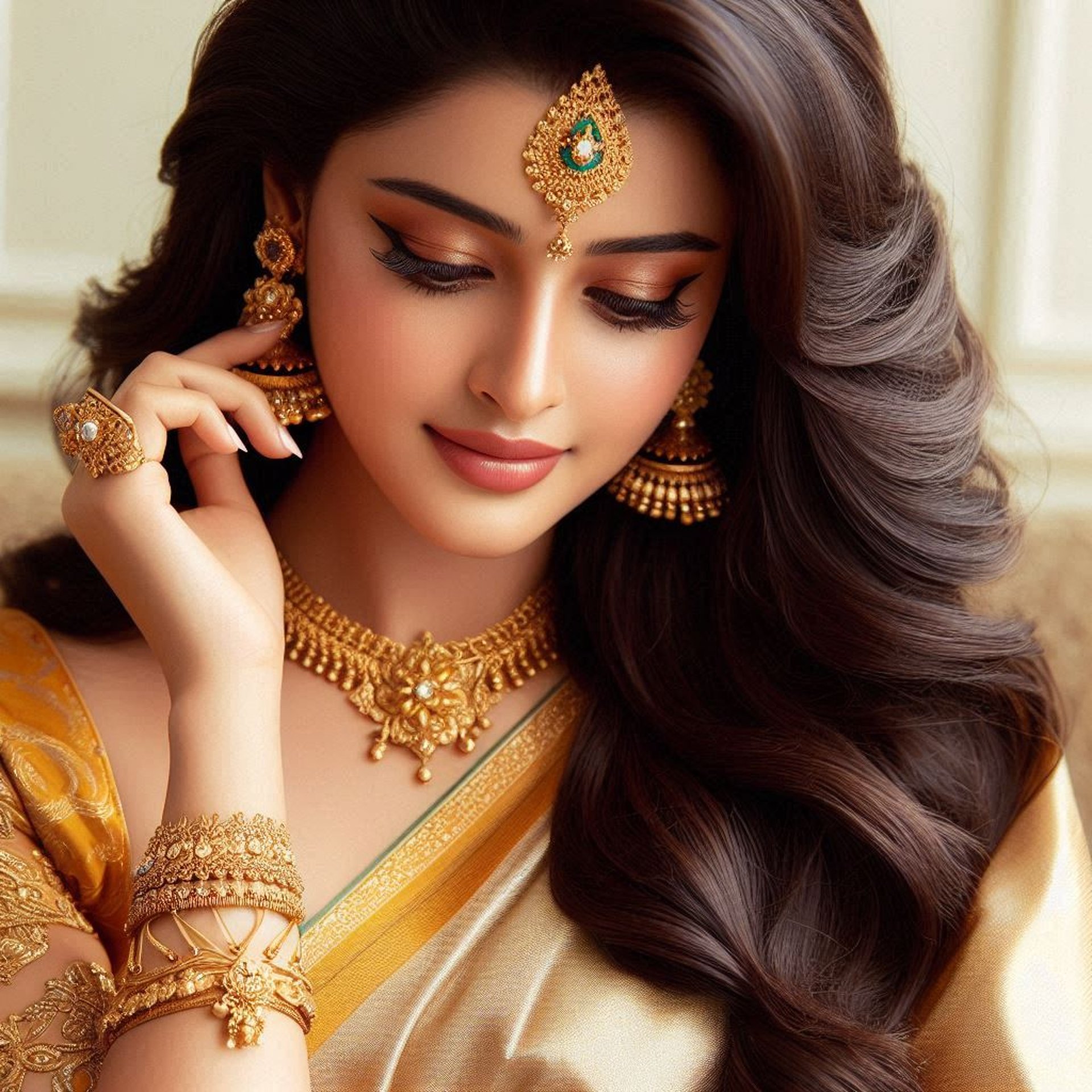 woman wearing yellow long-sleeved dress under white clouds and blue sky during daytime
