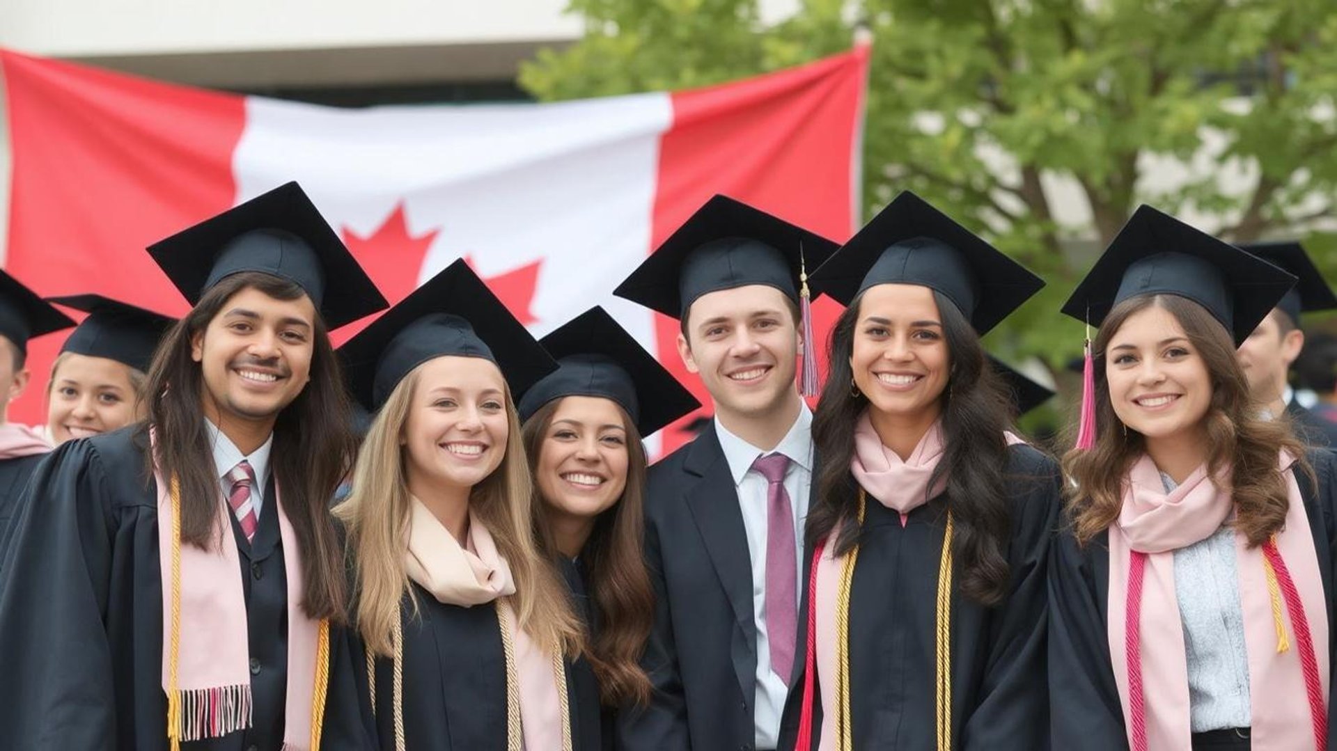 group of fresh graduates students throwing their academic hat in the air