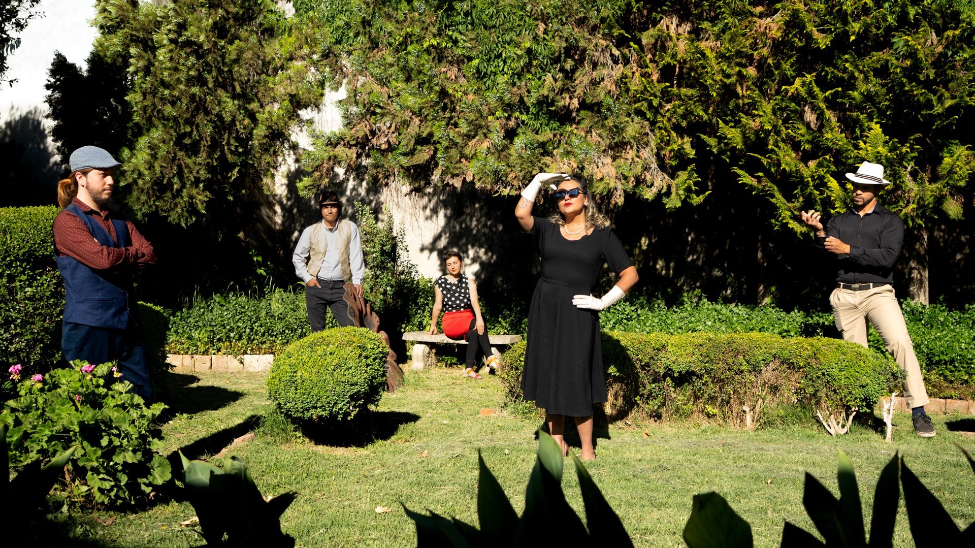 woman wearing yellow long-sleeved dress under white clouds and blue sky during daytime