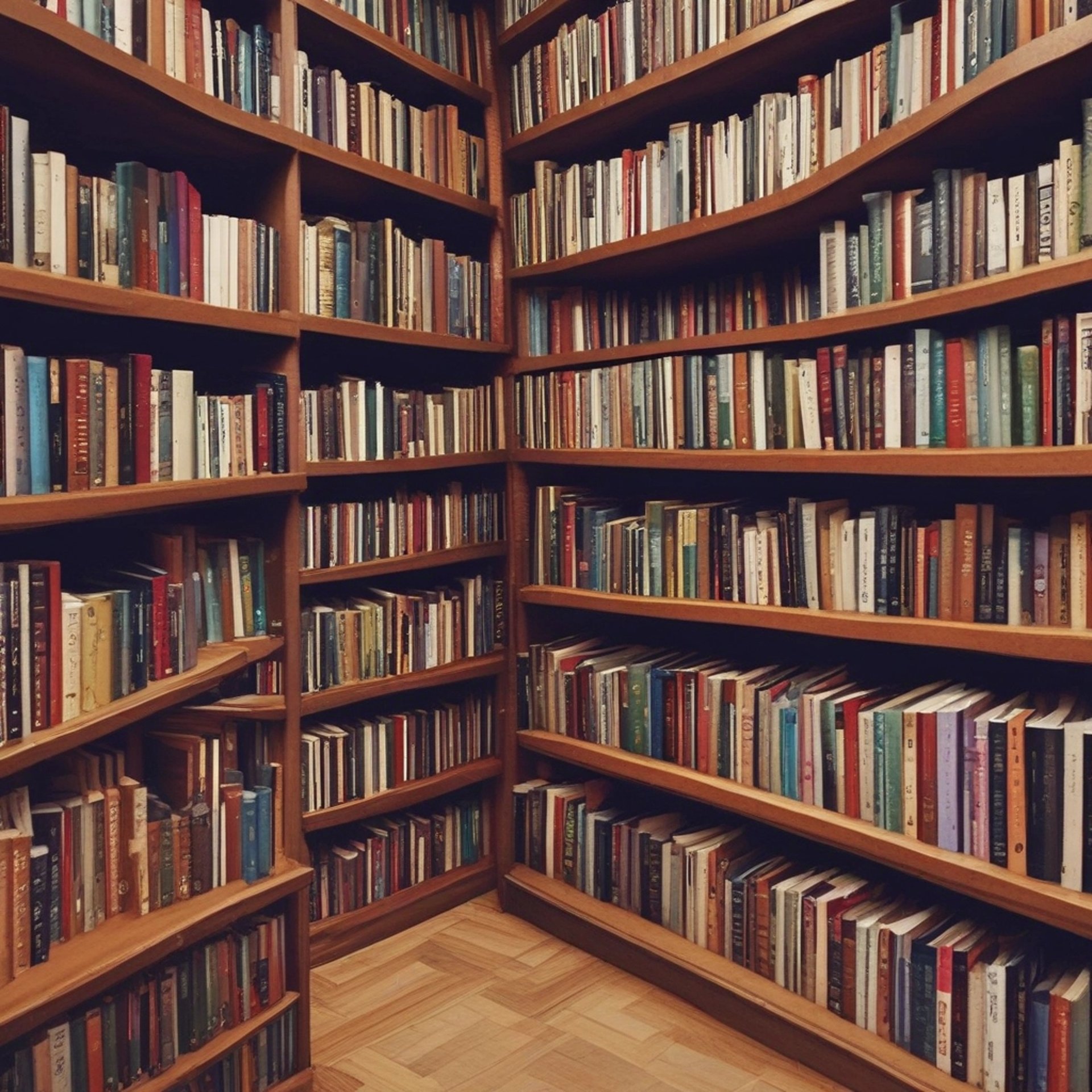 assorted books on shelf
