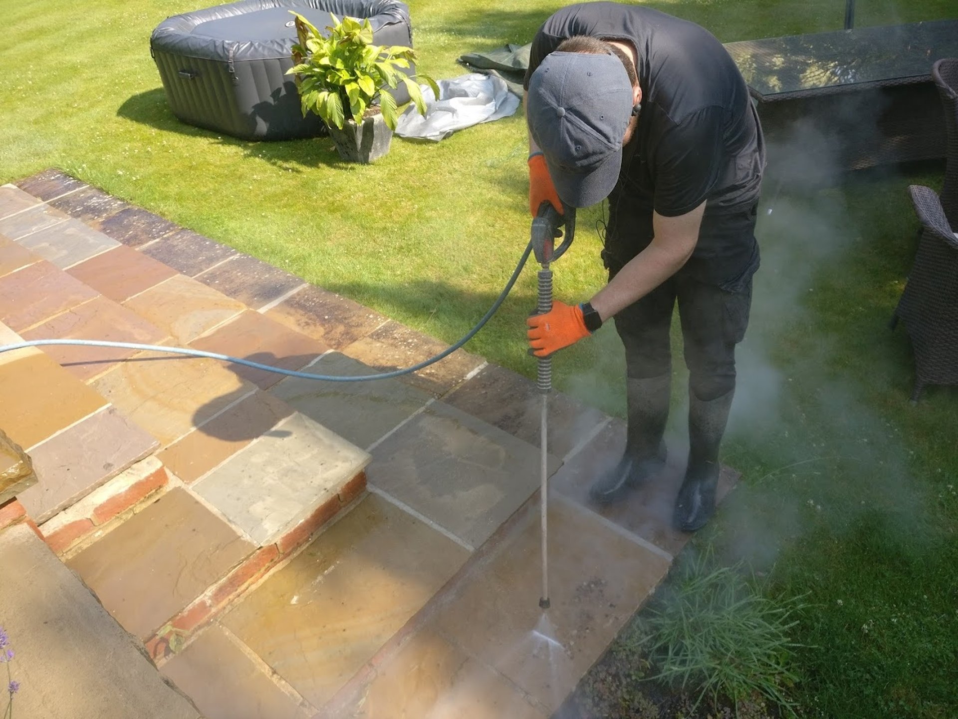 woman wearing yellow long-sleeved dress under white clouds and blue sky during daytime