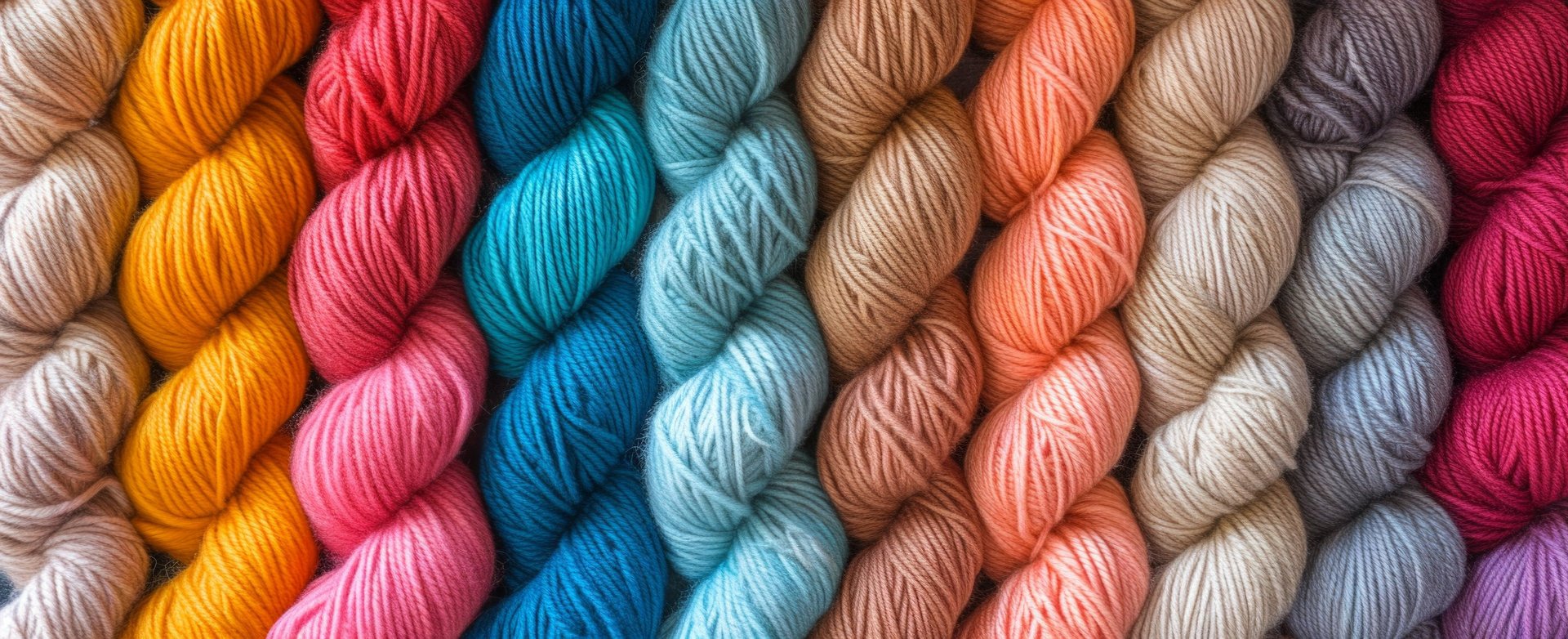 red blue yellow and orange rolled thread