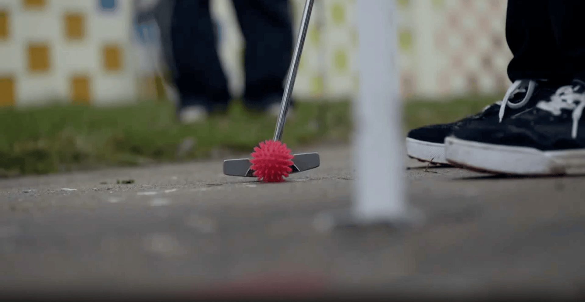 Bank of America clip showcasing street golf ball