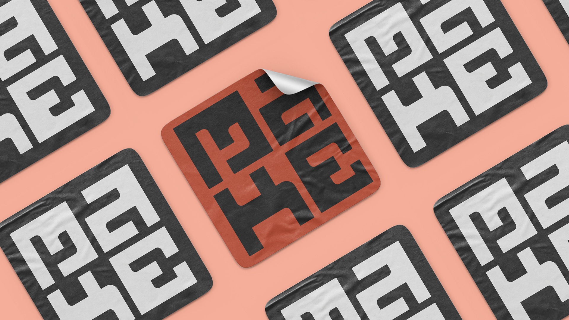 an abstract photo of a curved building with a blue sky in the background