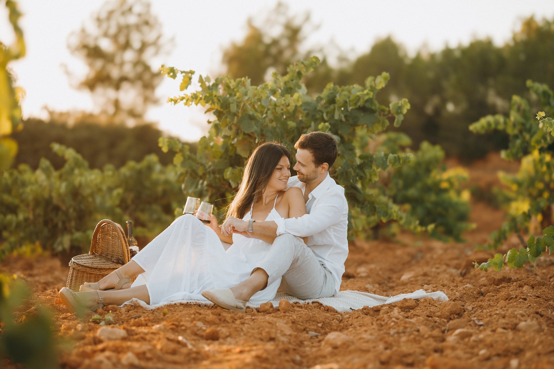 couple wearing silver-colored rings