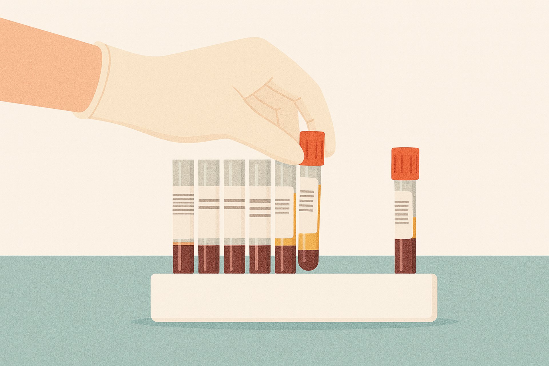 A lab filled with lots of test tubes filled with liquid
